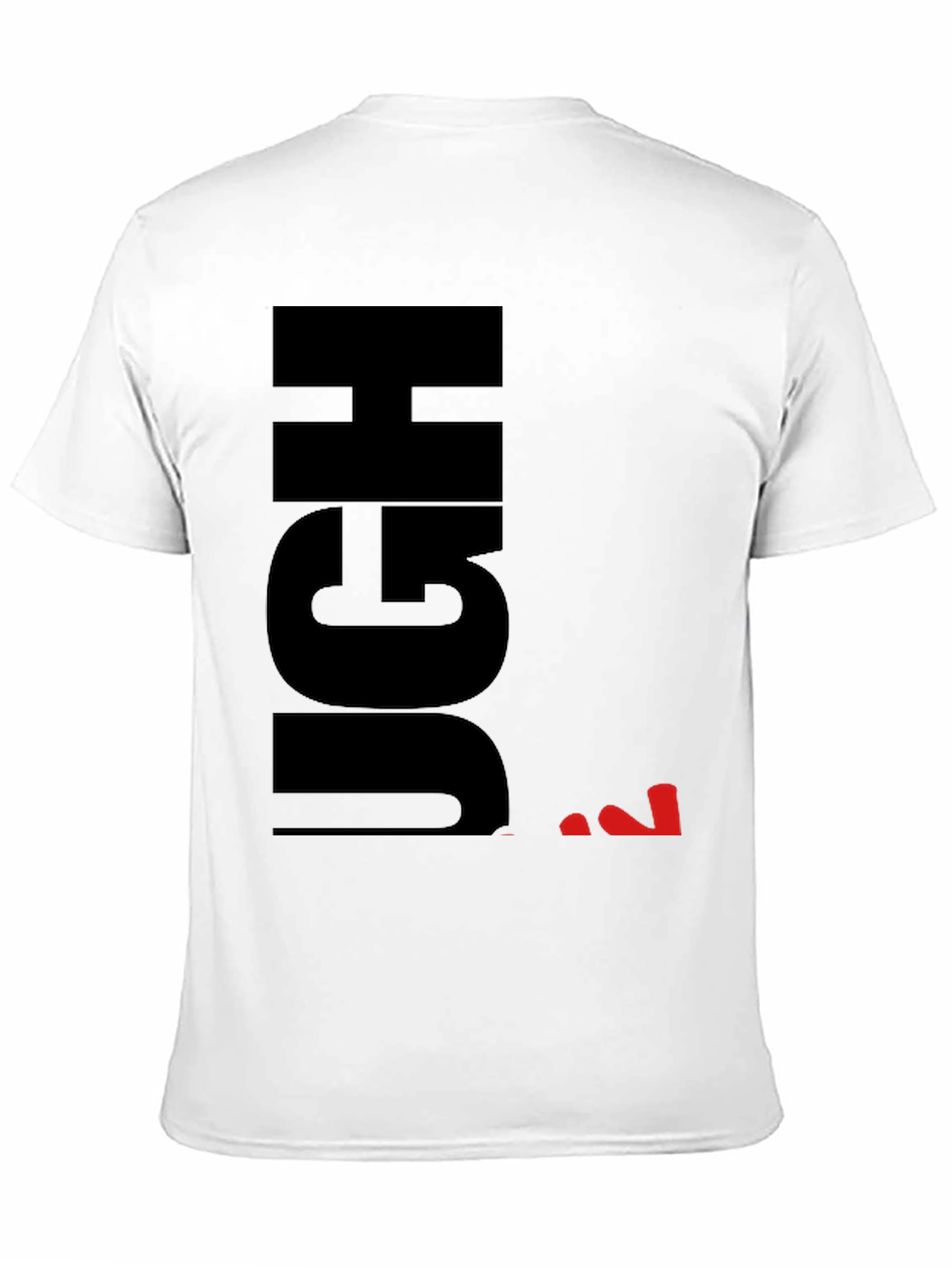 Ugh Sarcastic Graphic T-Shirt - Black