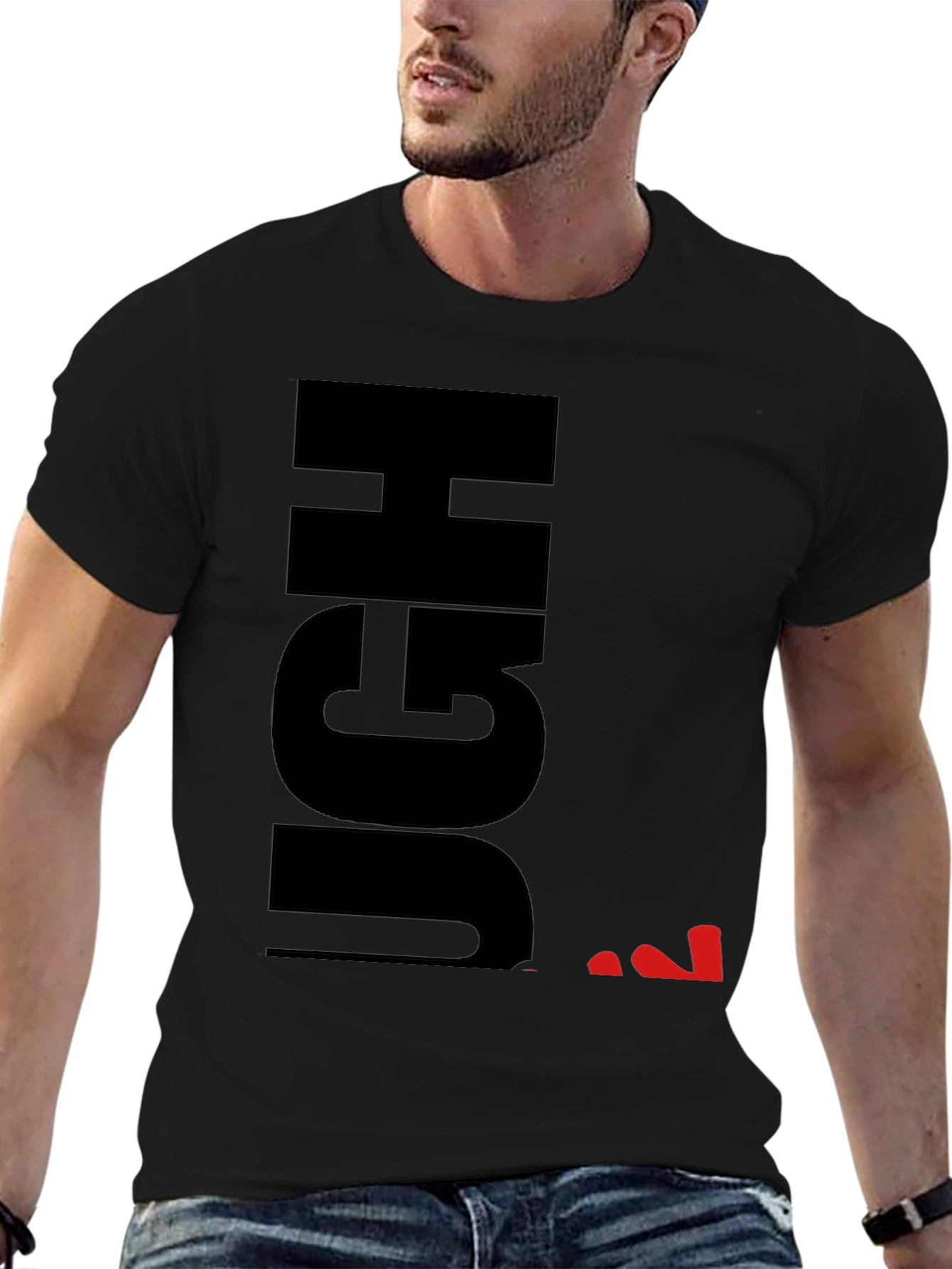 Ugh Sarcastic Graphic T-Shirt - Black