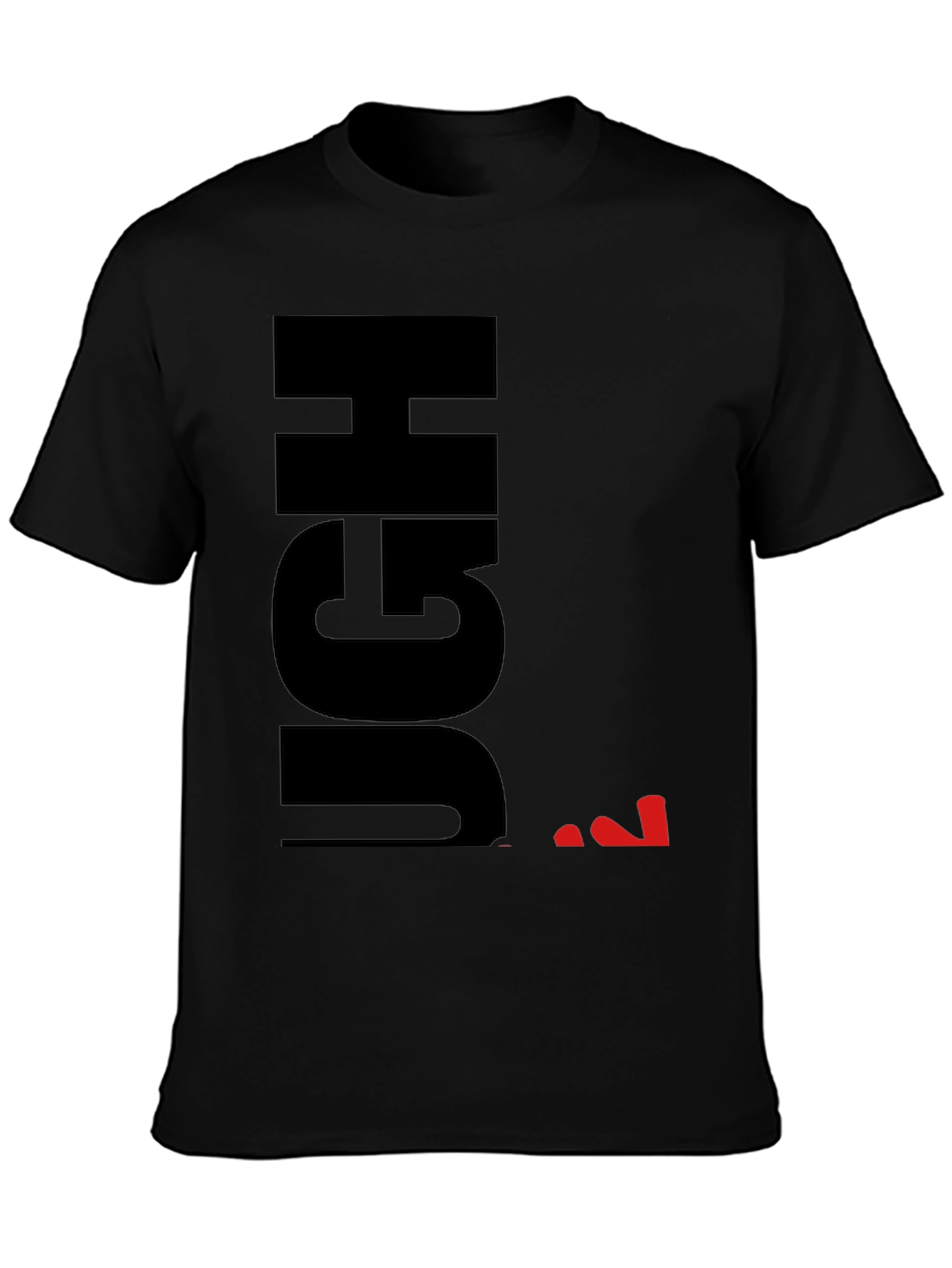 Ugh Sarcastic Graphic T-Shirt - Black