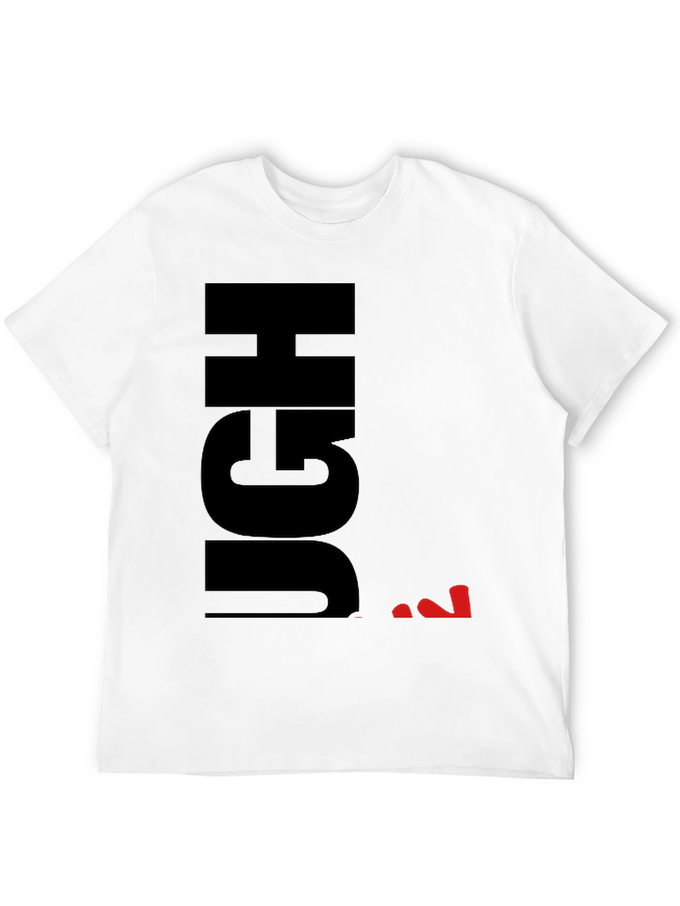 Ugh Sarcastic Graphic T-Shirt - Black