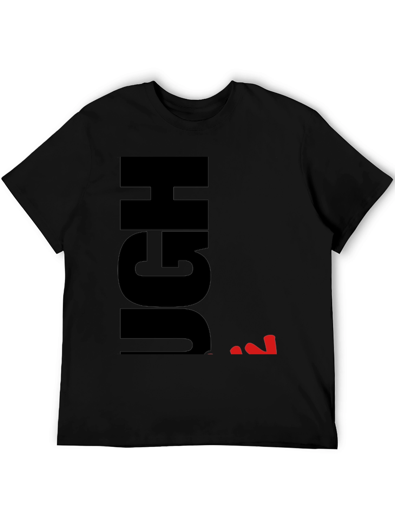 Ugh Sarcastic Graphic T-Shirt - Black