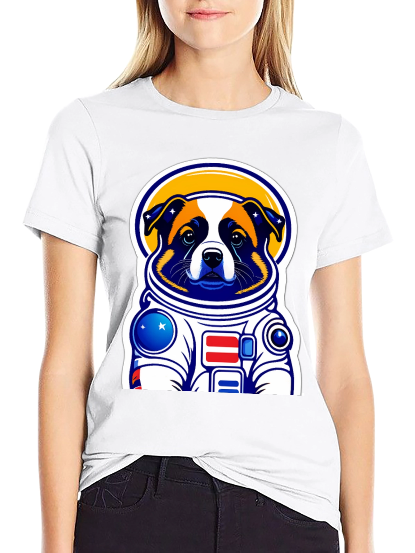 Dog Astronaut Graphic T-Shirt - Space Pup Tee