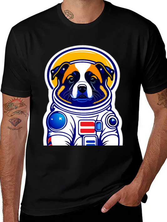 Dog Astronaut Graphic T-Shirt - Space Pup Tee