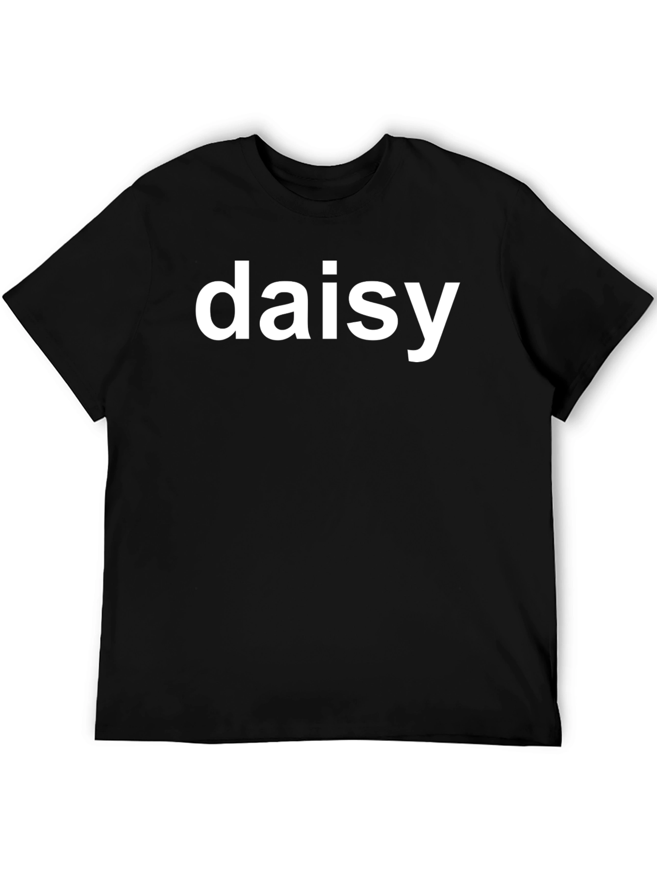 Daisy Black Graphic Tee - Casual Comfort