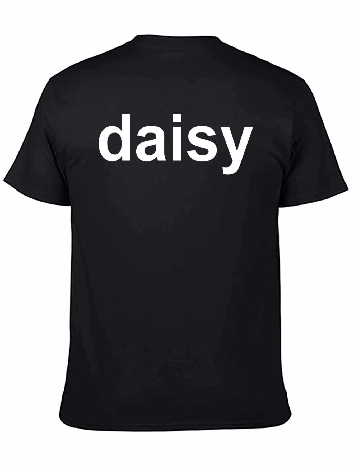 Daisy Black Graphic Tee - Casual Comfort