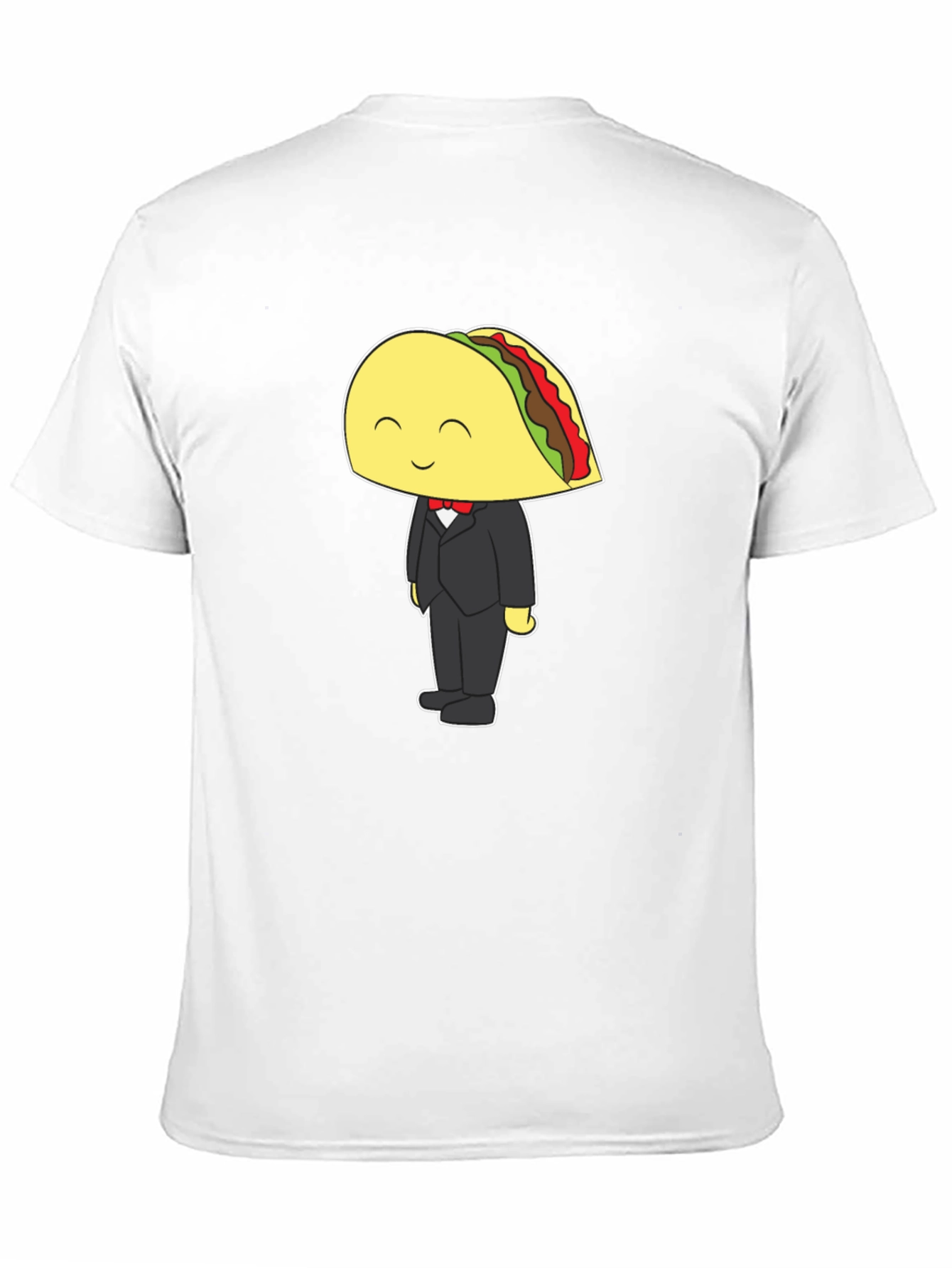 Taco Tuxedo Graphic Tee - Black Cotton T-Shirt