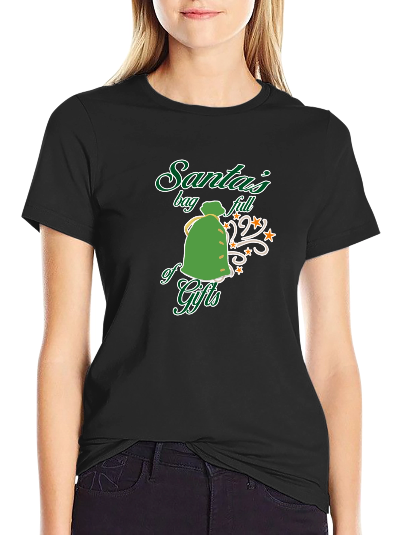 Santas Bag Full of Gifts Graphic T-Shirt
