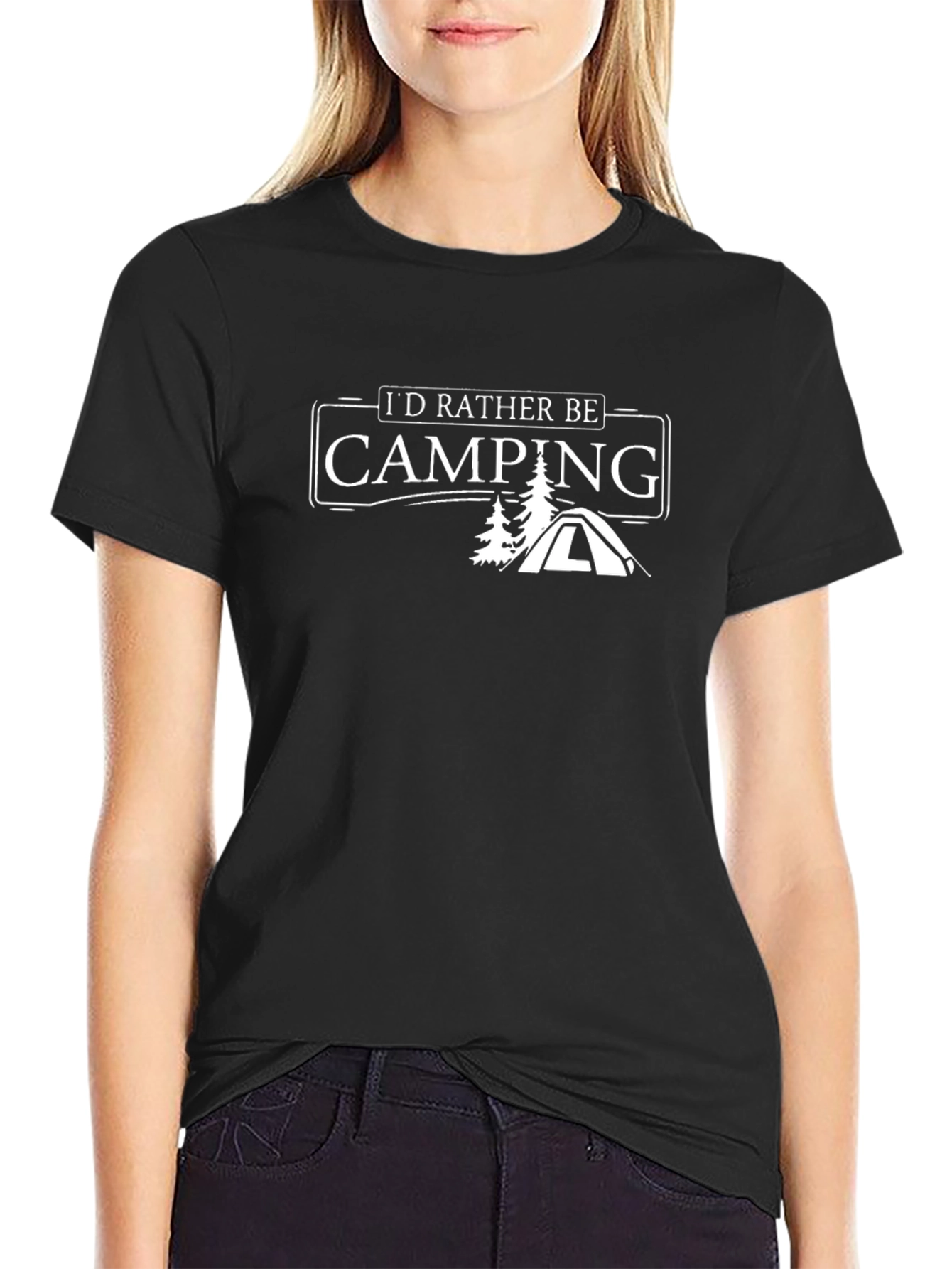 Camping T-Shirt - Id Rather Be Camping Tee