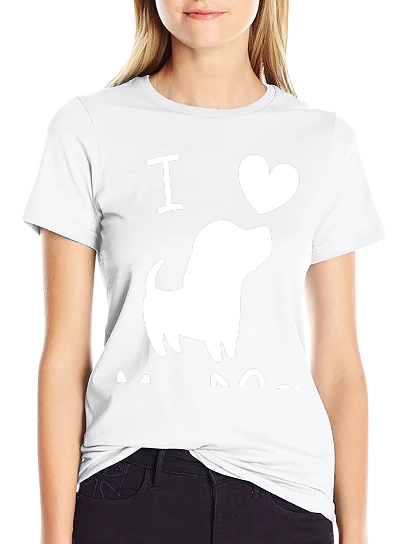 I Love Dogs Black T-Shirt