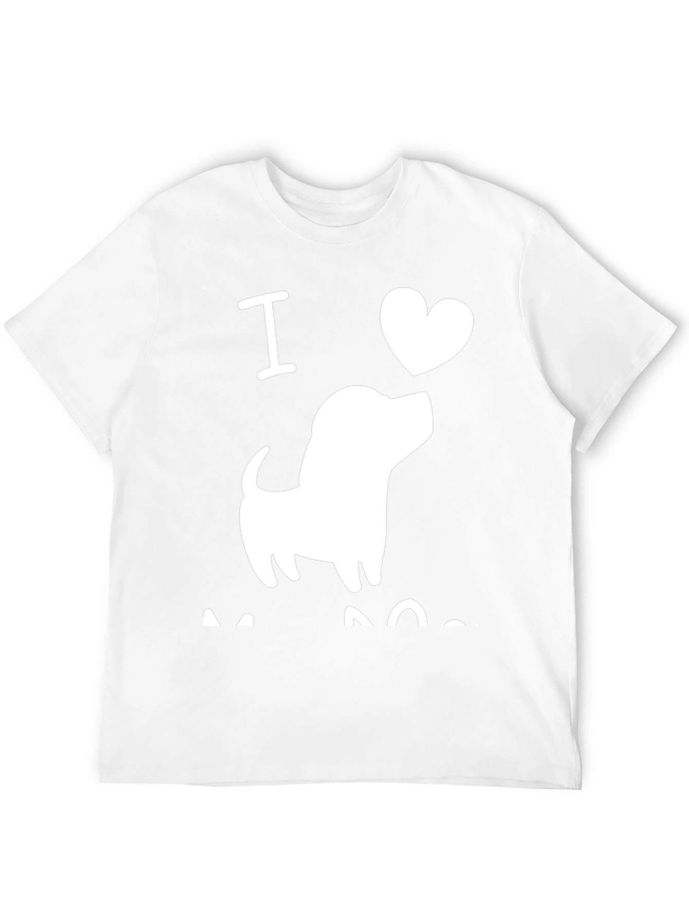 I Love Dogs Black T-Shirt