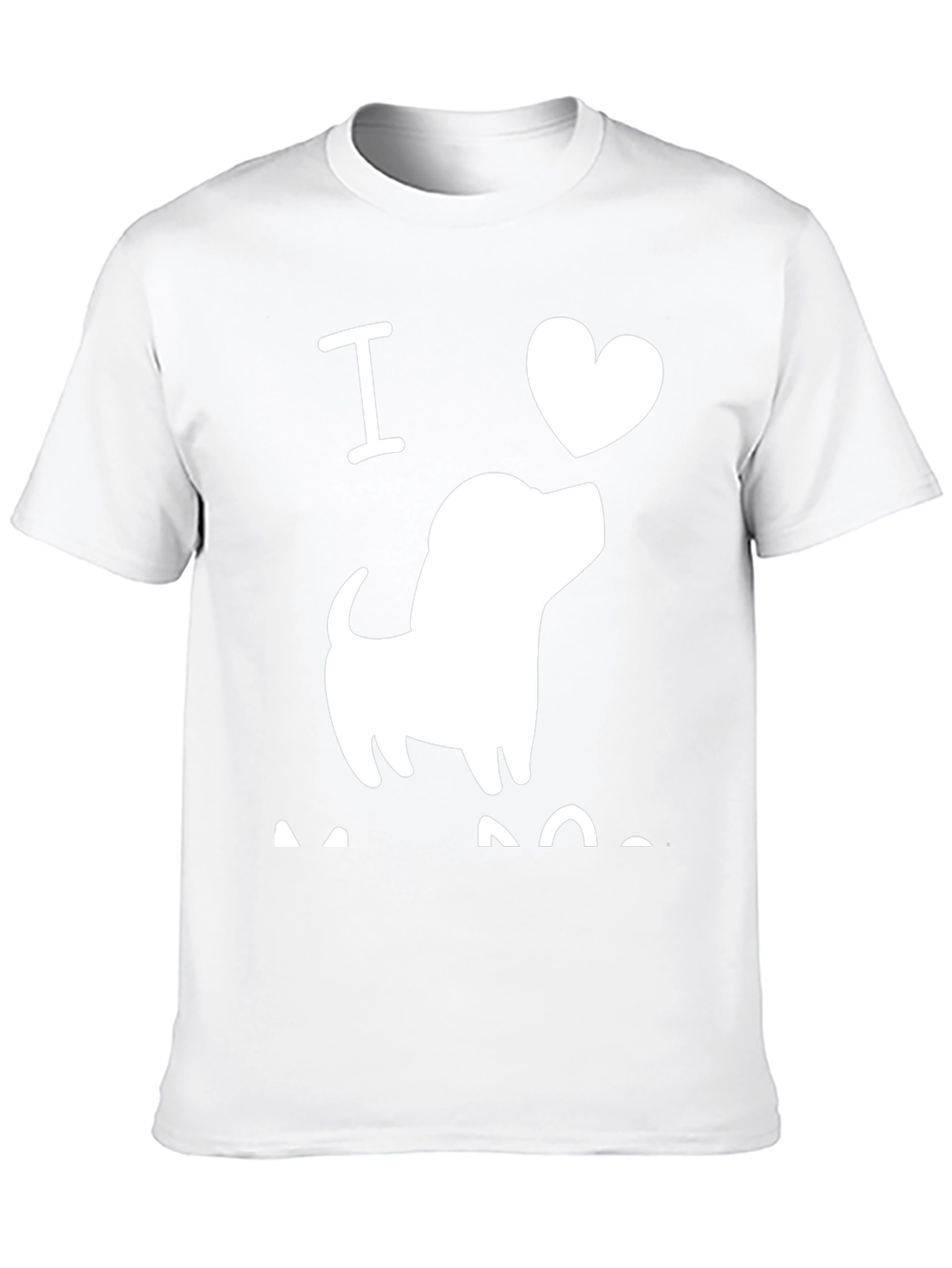 I Love Dogs Black T-Shirt