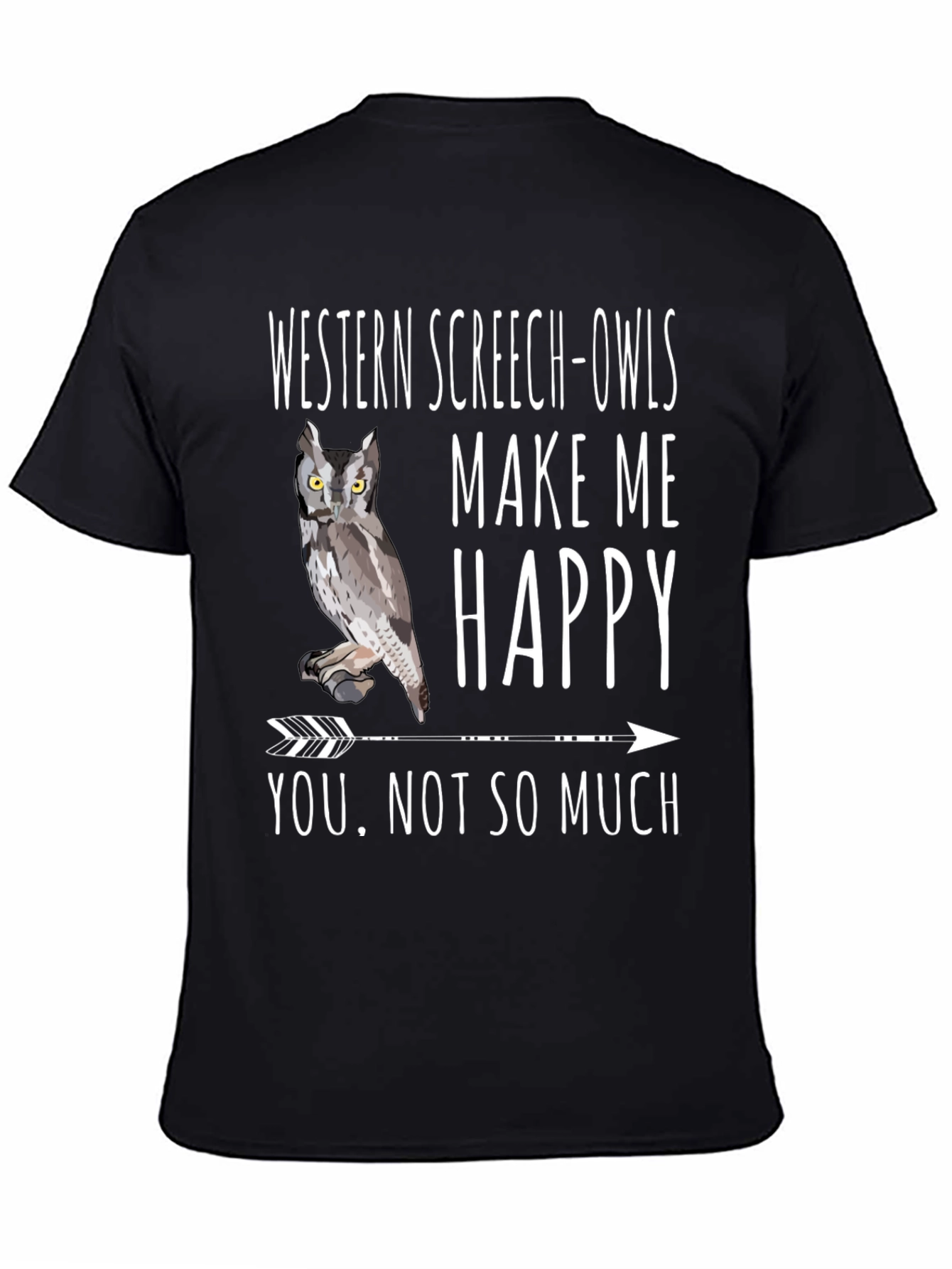 Western Screech-Owls Graphic Tee - Bird Lover Humor