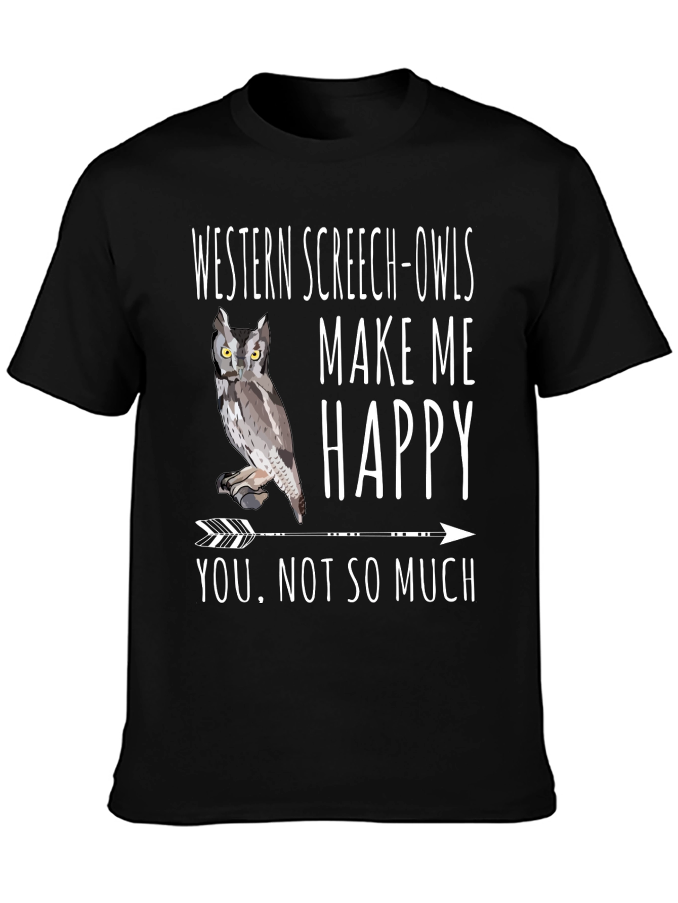 Western Screech-Owls Graphic Tee - Bird Lover Humor