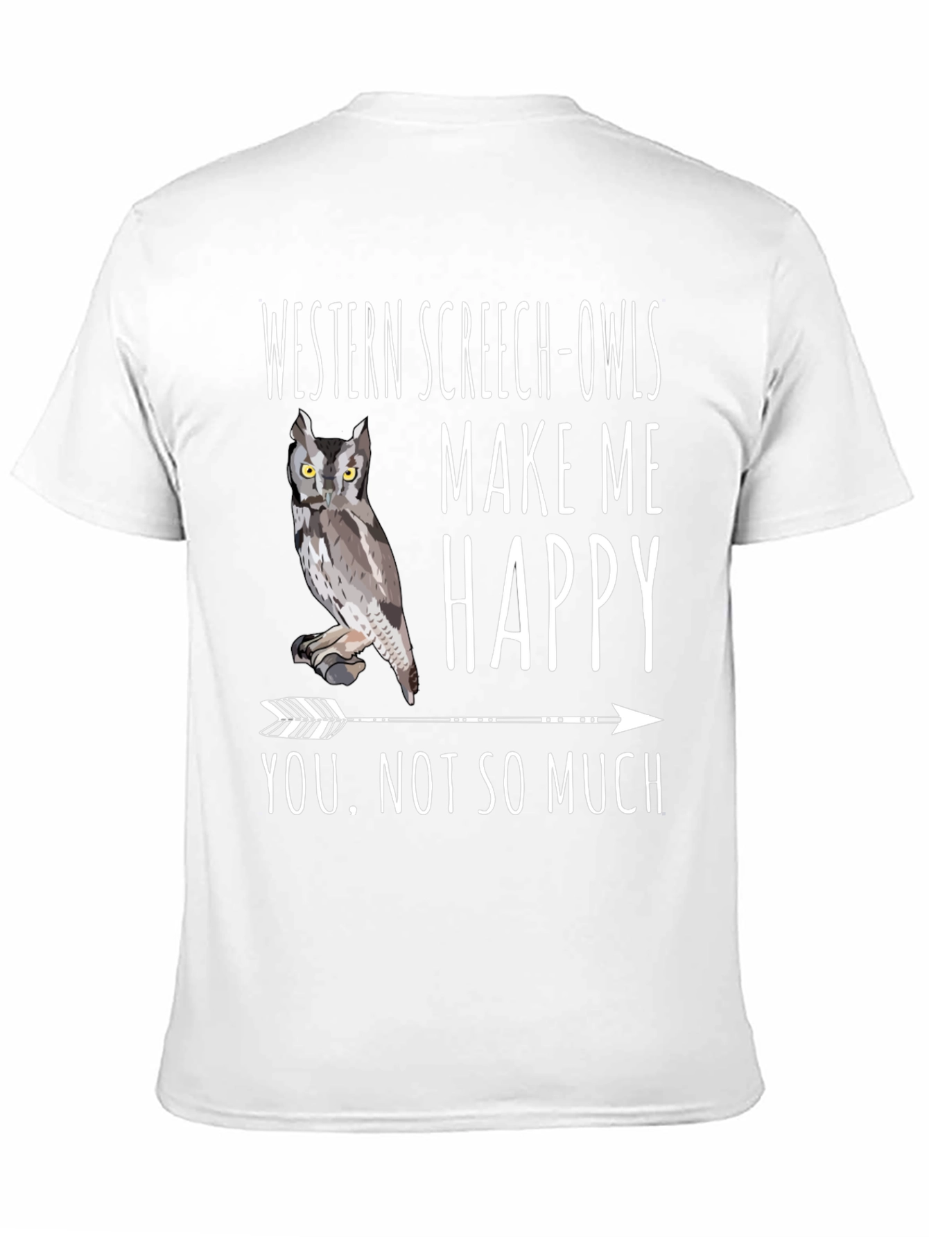 Western Screech-Owls Graphic Tee - Bird Lover Humor