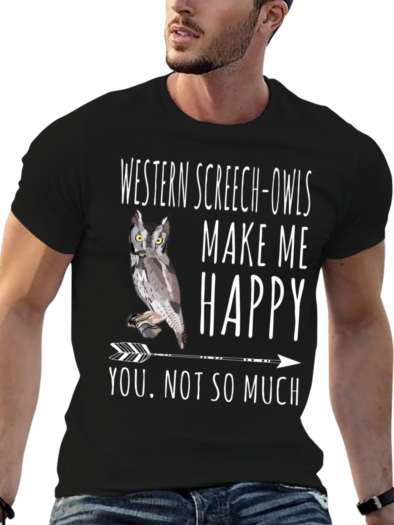 Western Screech-Owls Graphic Tee - Bird Lover Humor