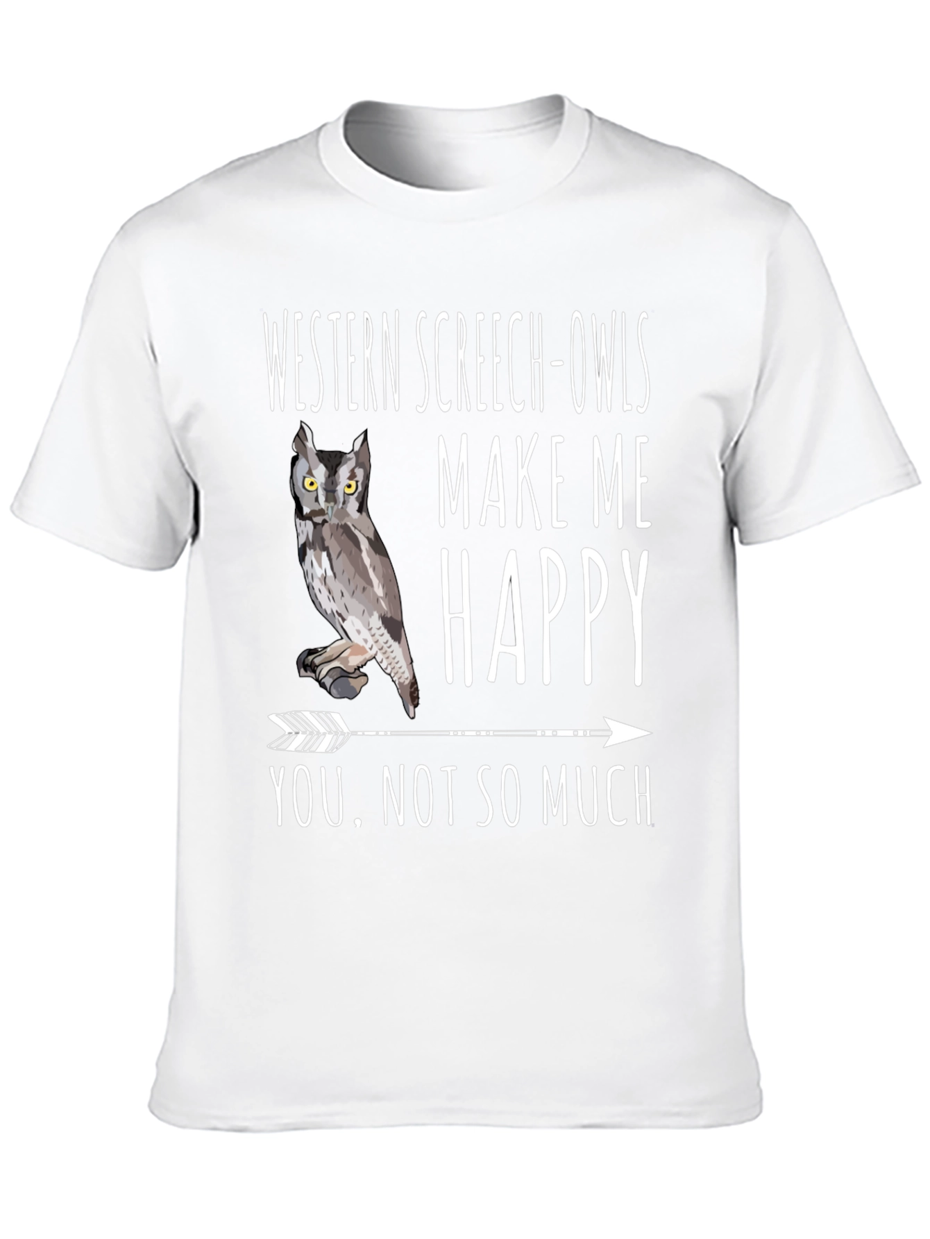 Western Screech-Owls Graphic Tee - Bird Lover Humor