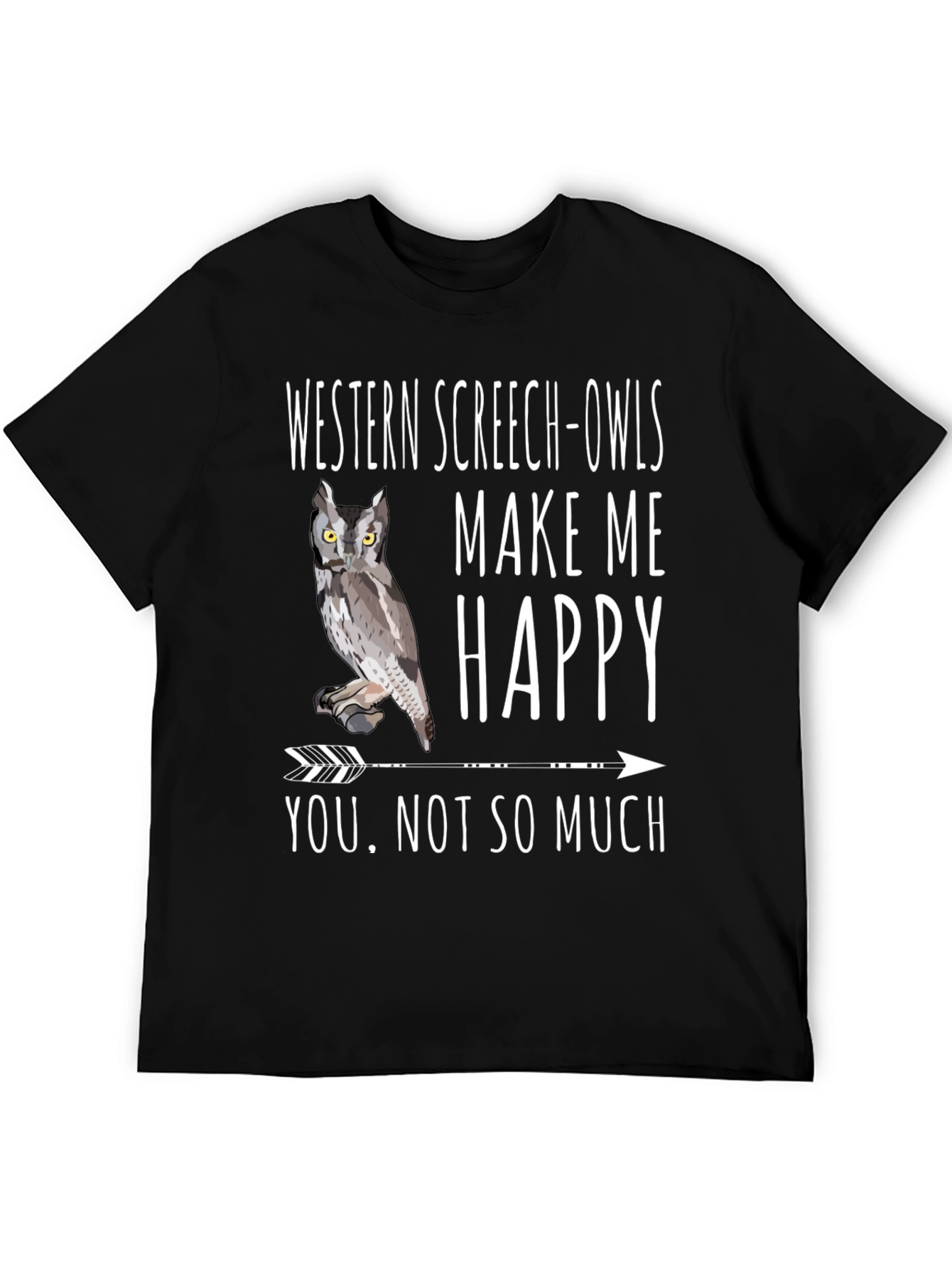 Western Screech-Owls Graphic Tee - Bird Lover Humor