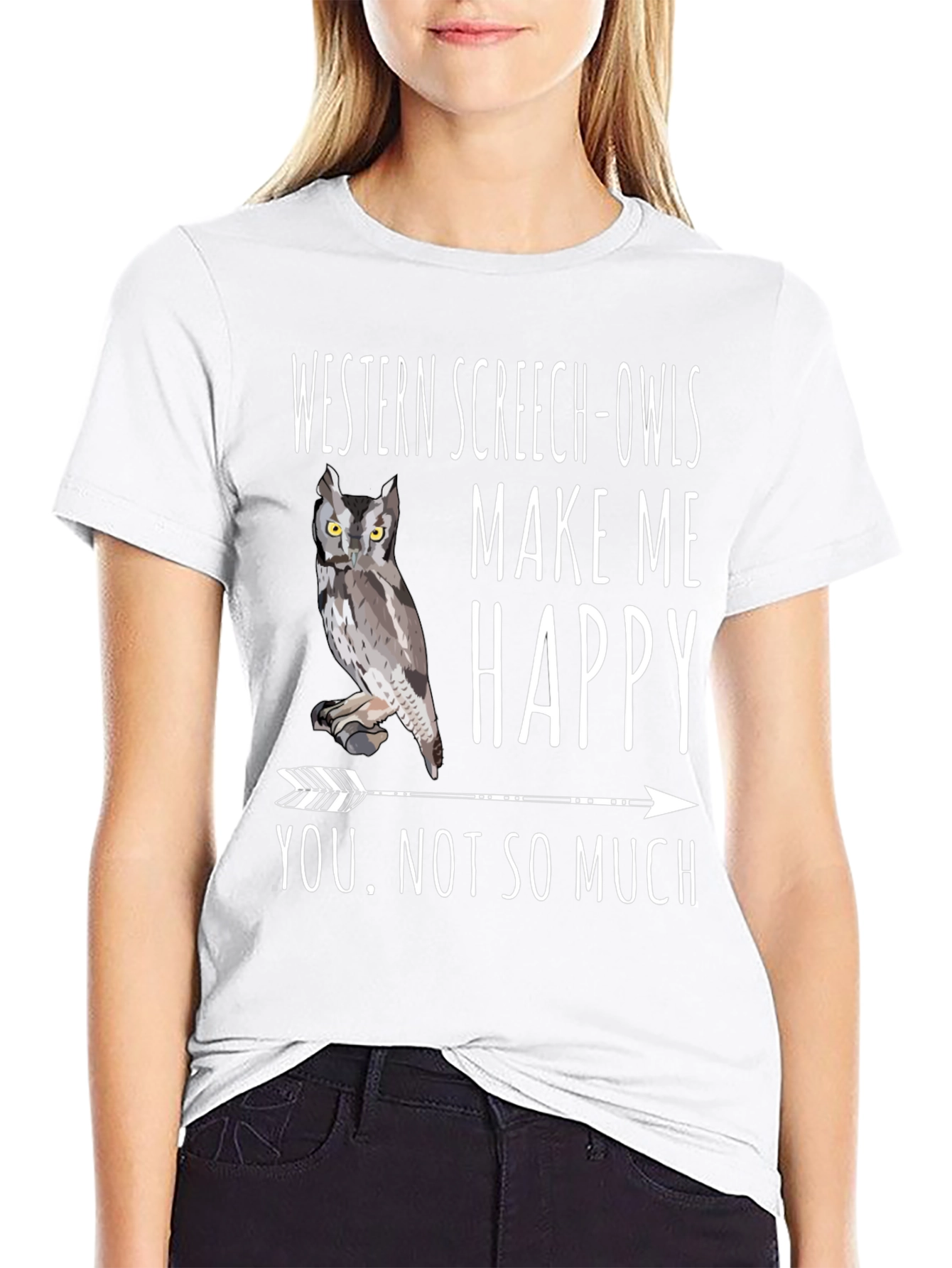 Western Screech-Owls Graphic Tee - Bird Lover Humor