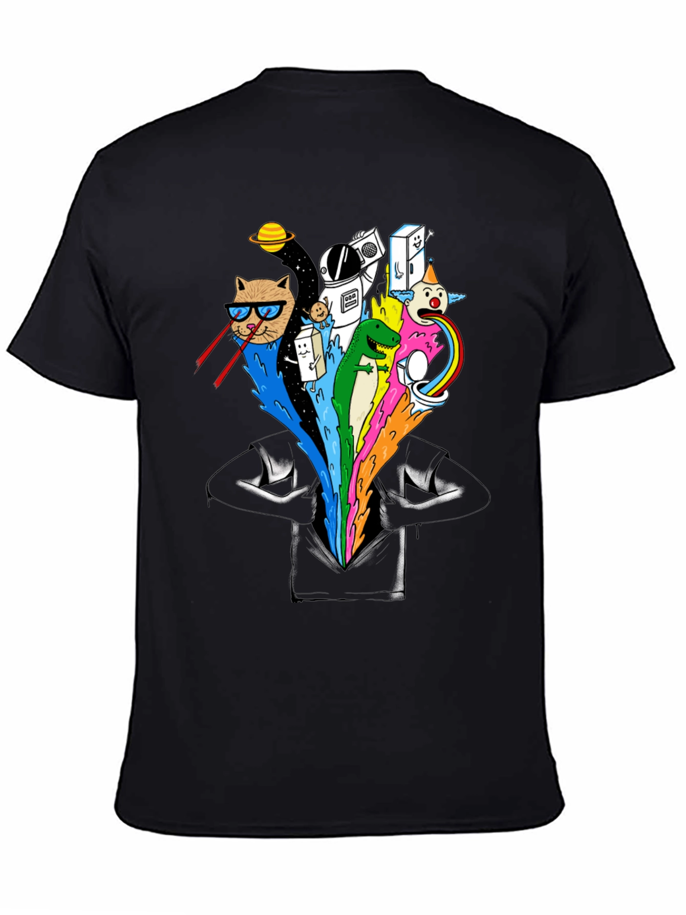 Cosmic Cat T-Shirt - Funny Graphic Tee