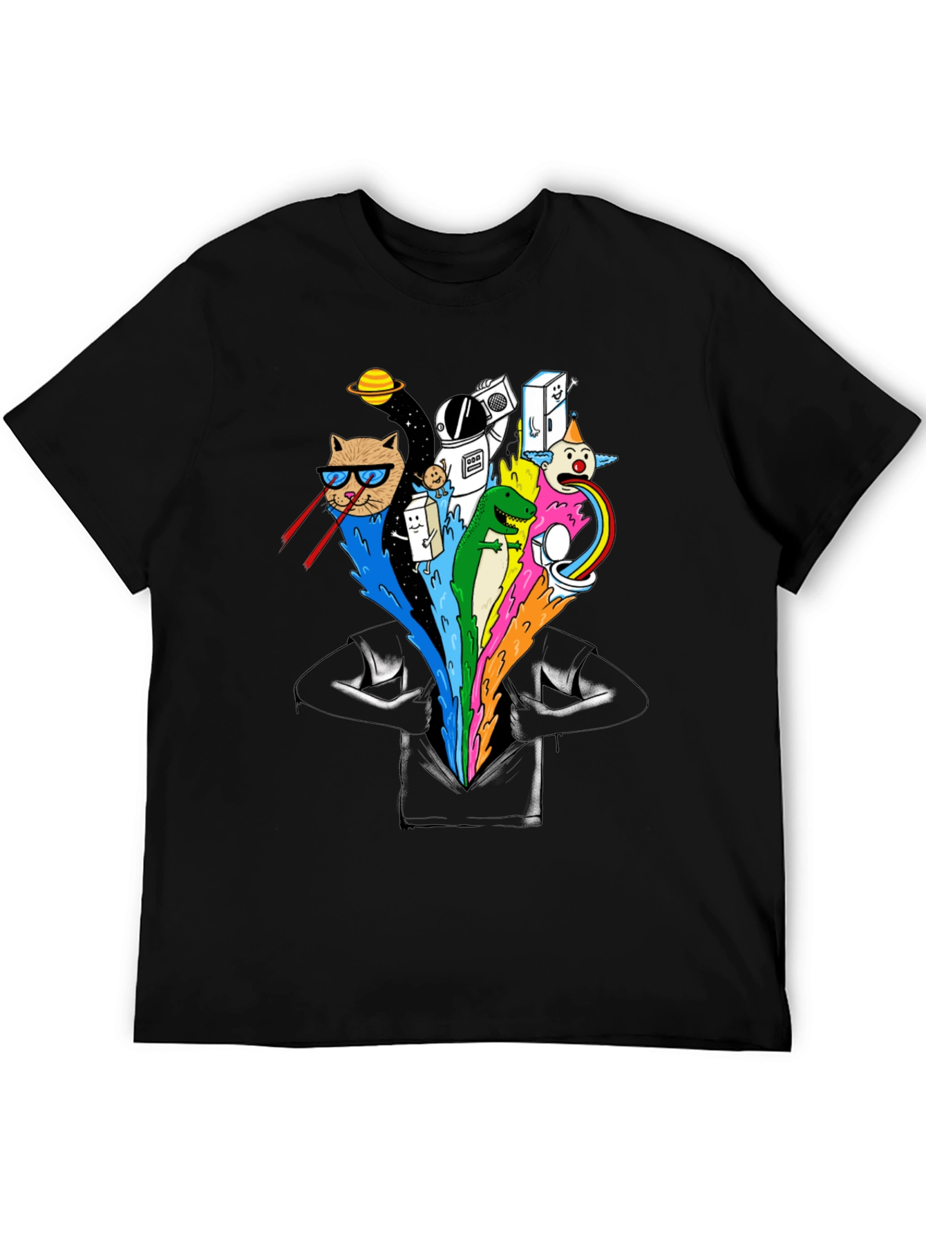 Cosmic Cat T-Shirt - Funny Graphic Tee