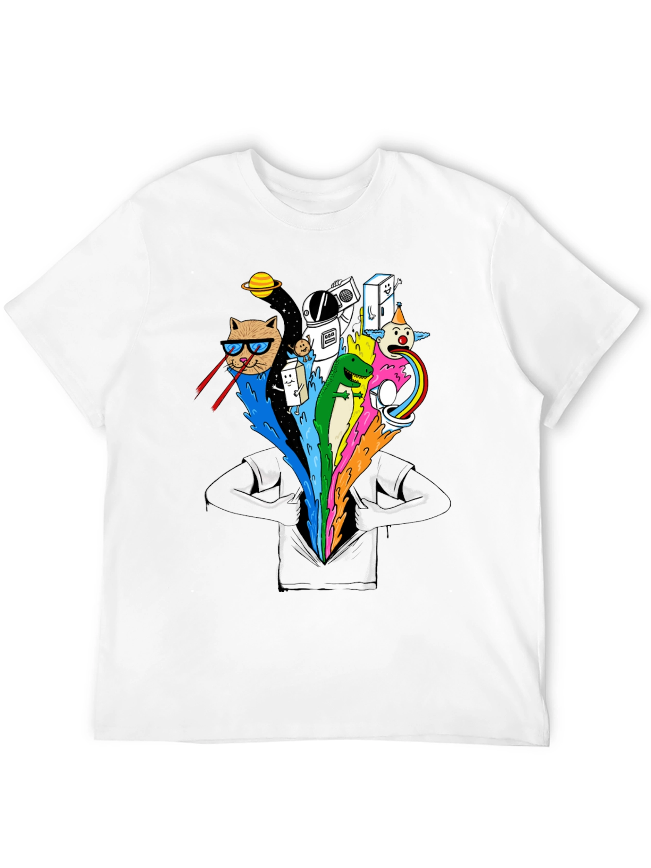 Cosmic Cat T-Shirt - Funny Graphic Tee