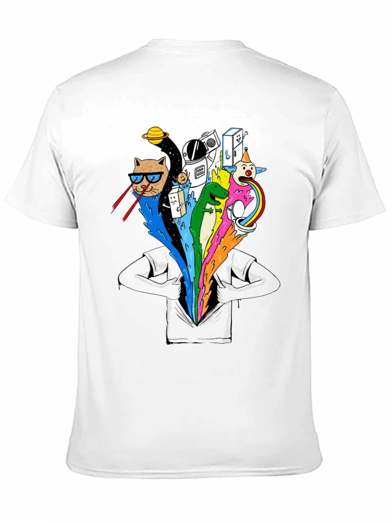 Cosmic Cat T-Shirt - Funny Graphic Tee