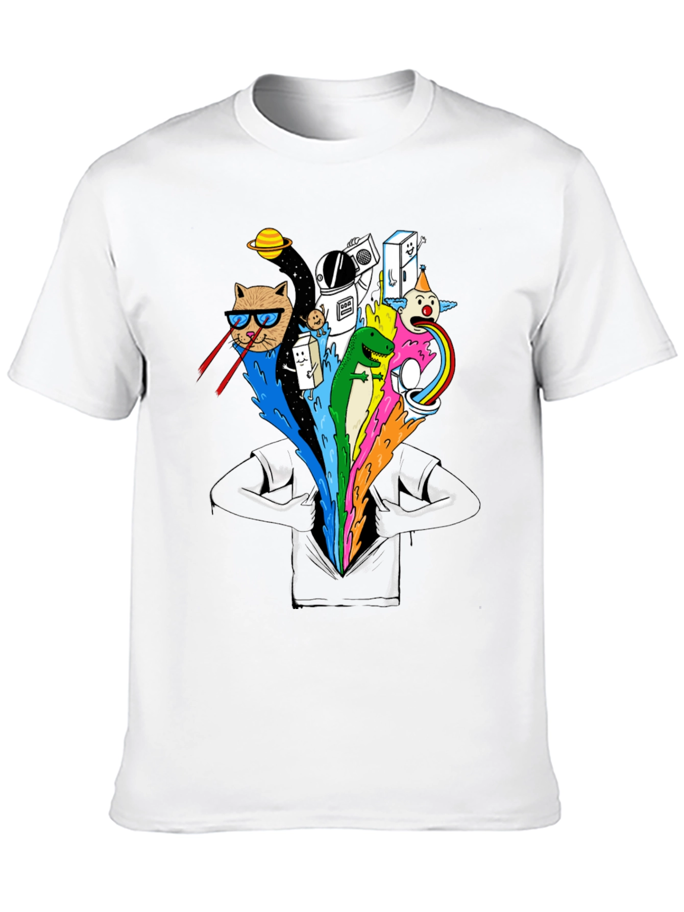 Cosmic Cat T-Shirt - Funny Graphic Tee