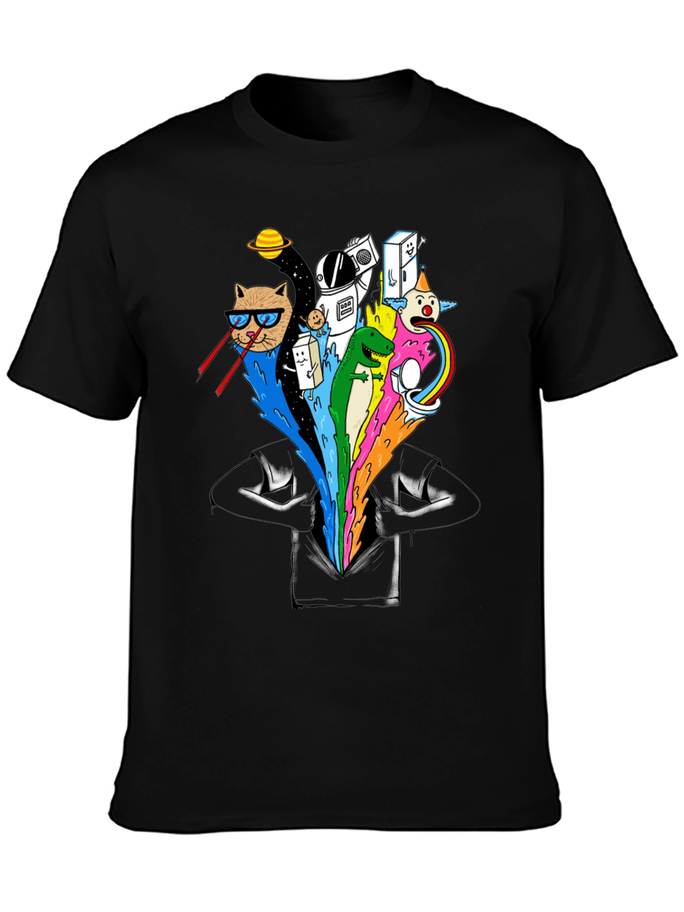 Cosmic Cat T-Shirt - Funny Graphic Tee