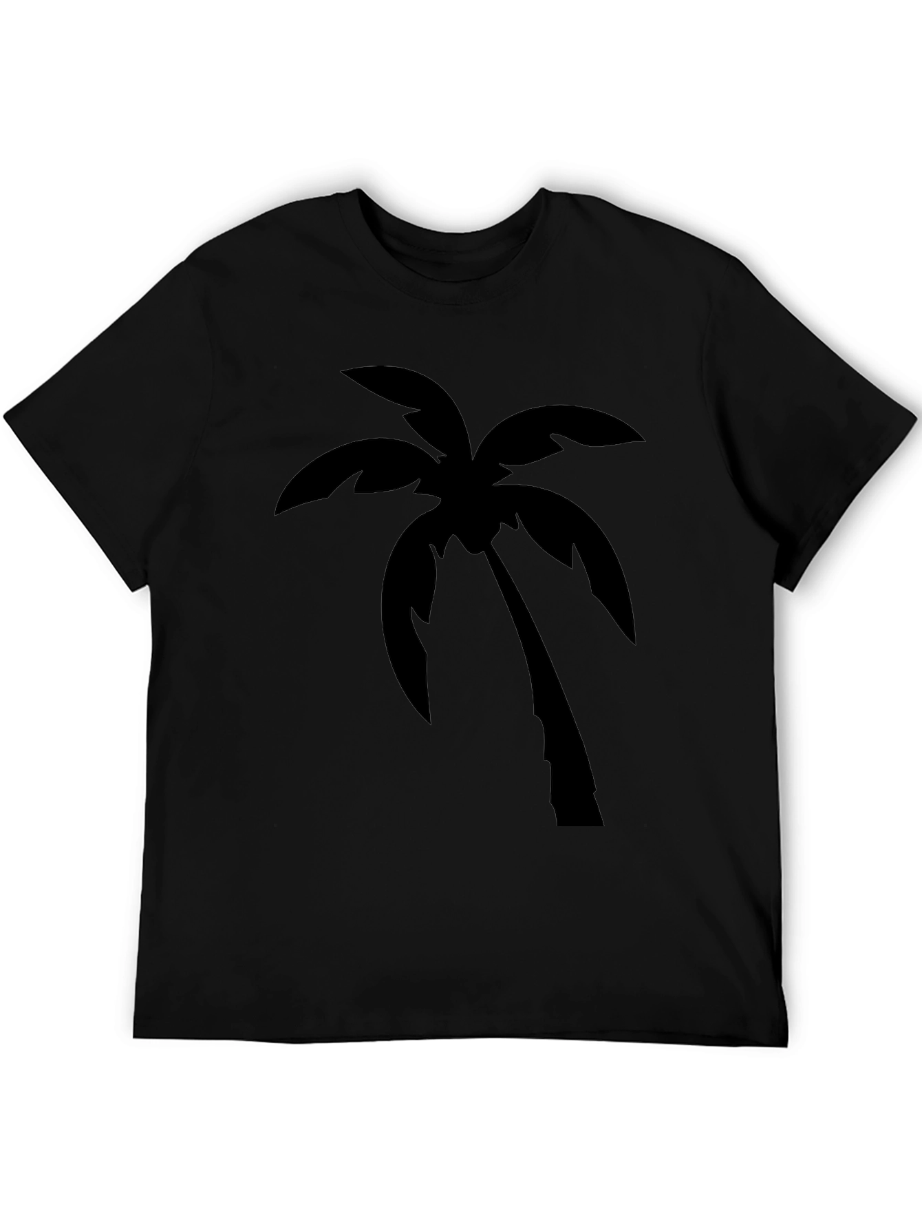 Black Palm Tree Graphic Tee - Island Vibes