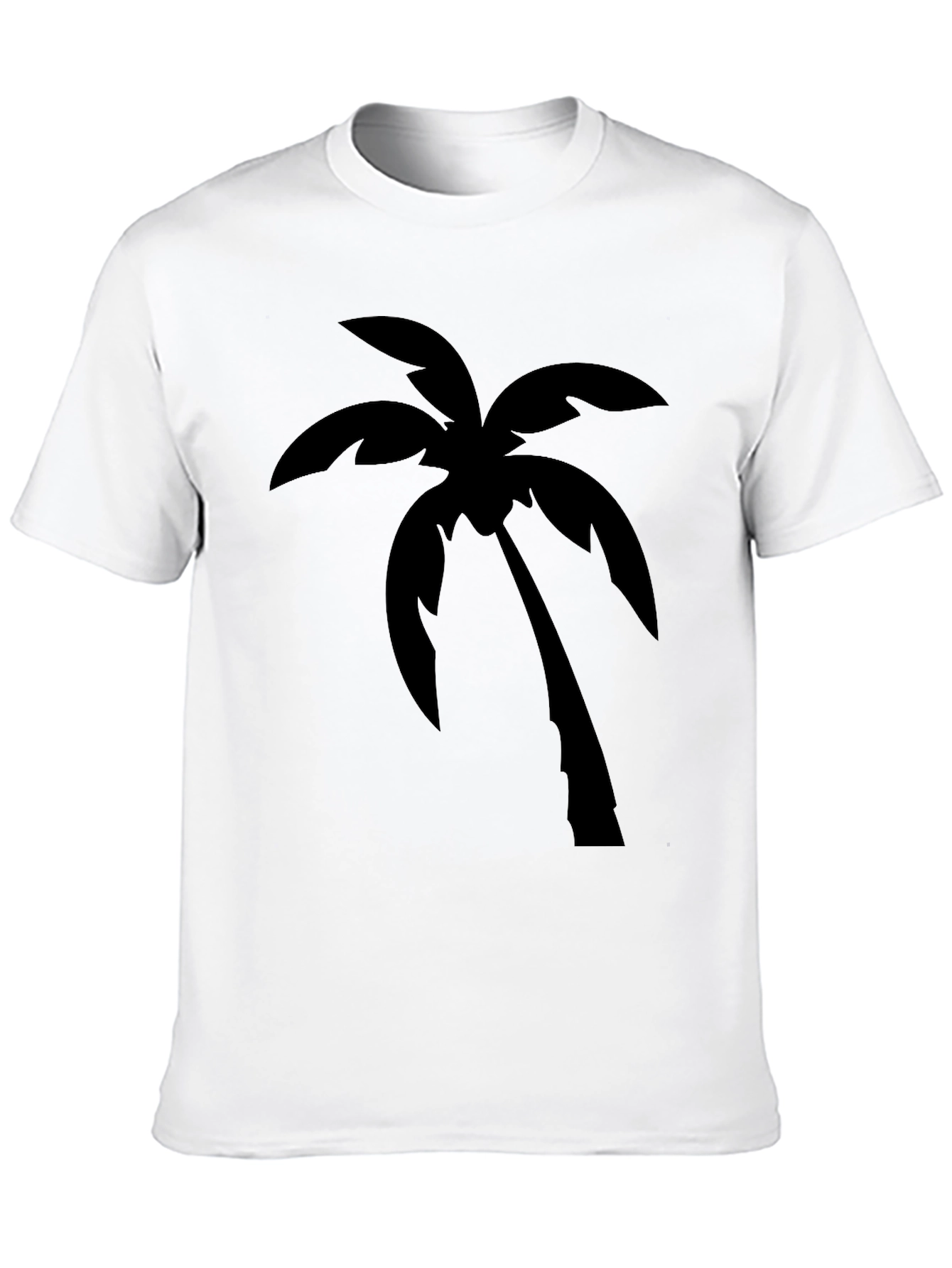Black Palm Tree Graphic Tee - Island Vibes