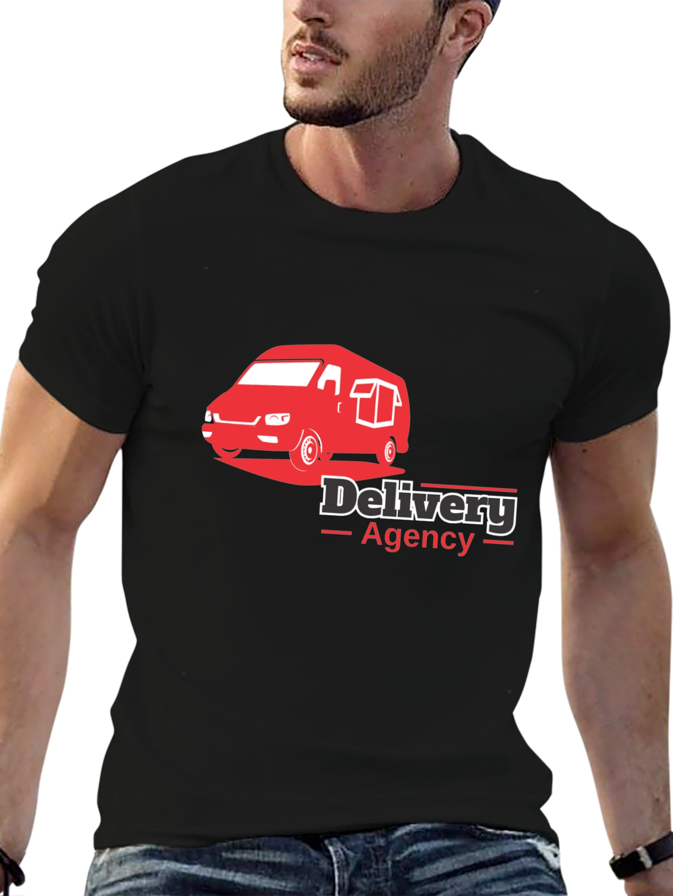 Delivery Agency Black T-Shirt