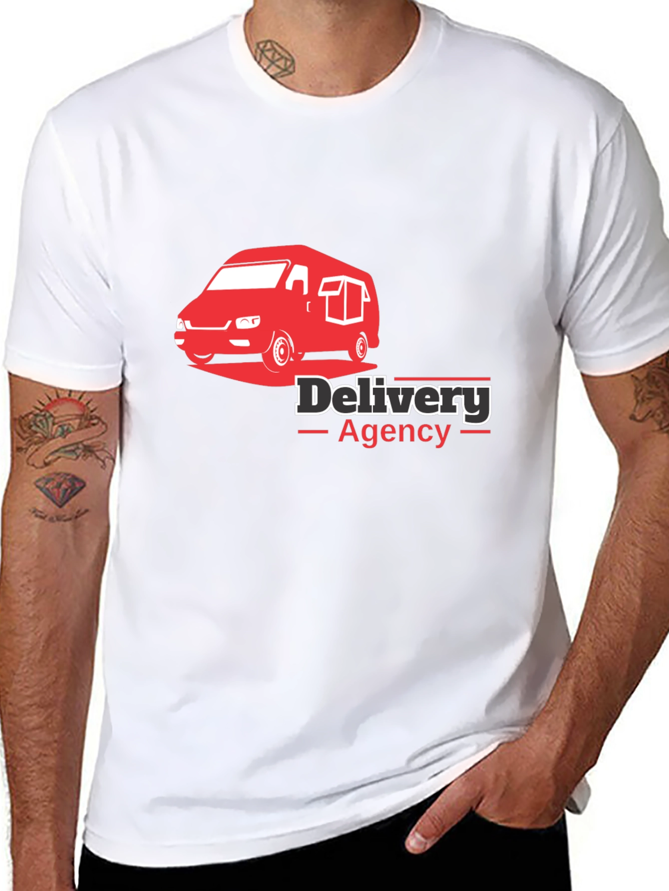 Delivery Agency Black T-Shirt