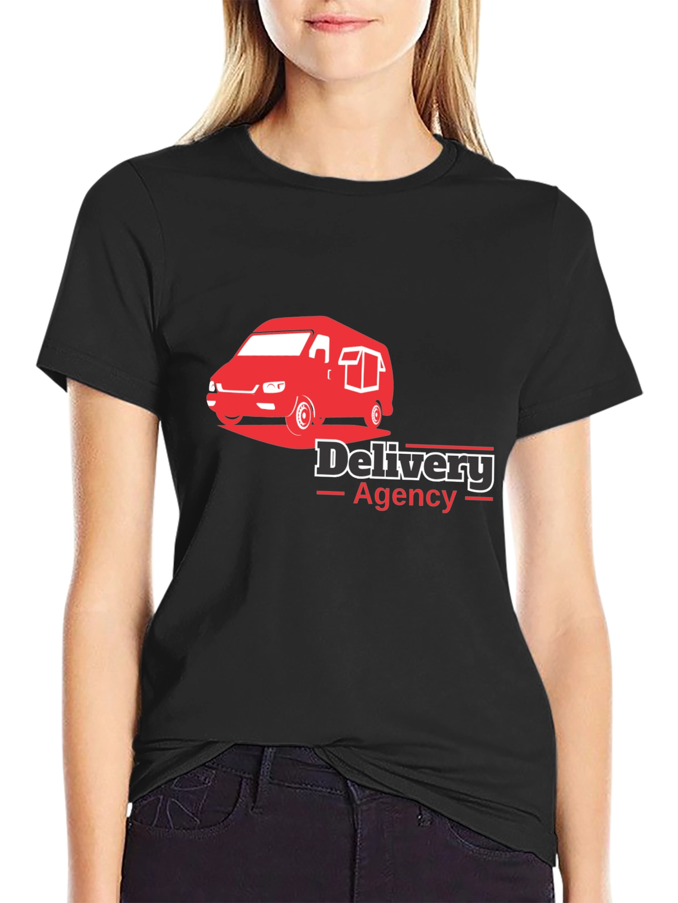Delivery Agency Black T-Shirt