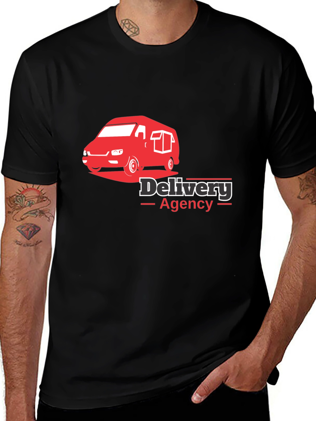 Delivery Agency Black T-Shirt