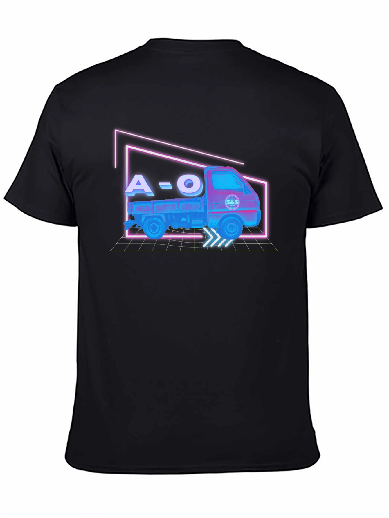 Retro A=O Truck Black T-Shirt