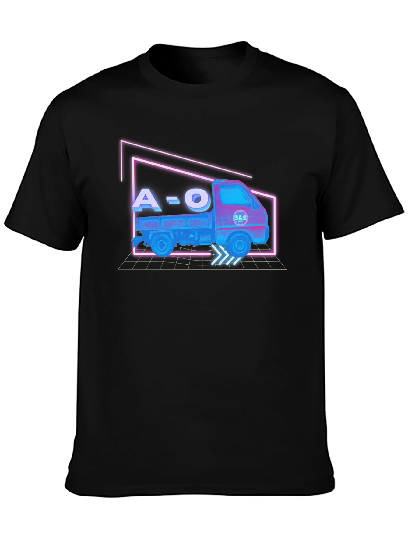 Retro A=O Truck Black T-Shirt