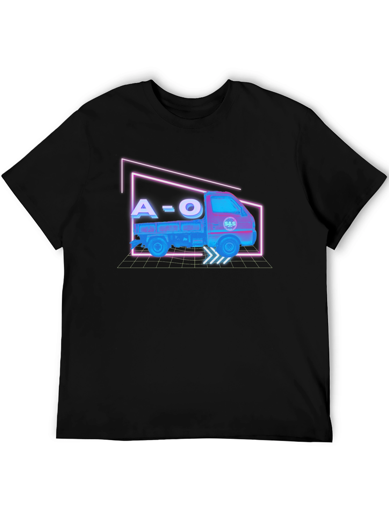 Retro A=O Truck Black T-Shirt
