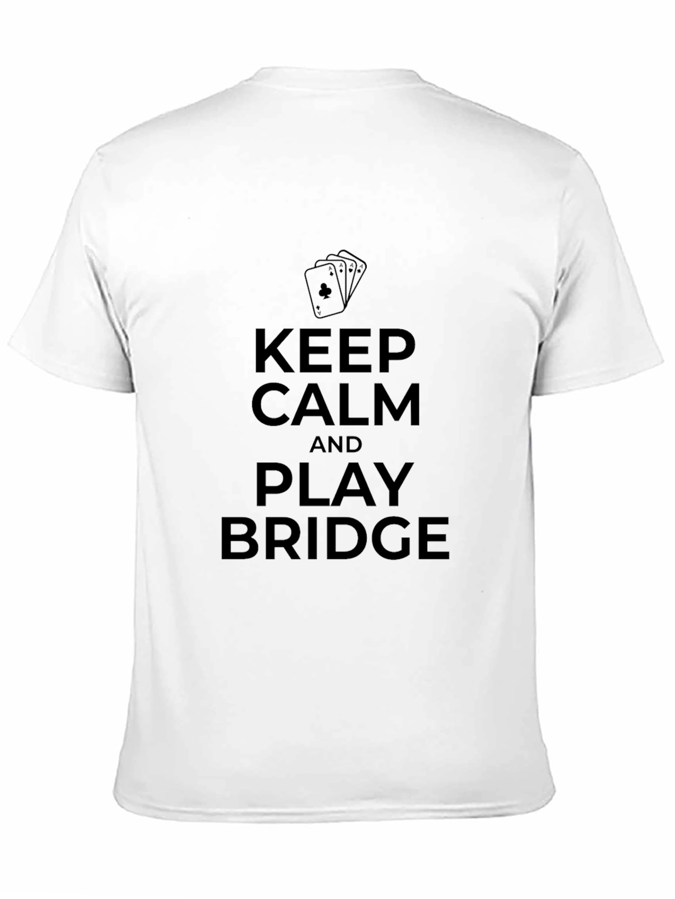 Keep Calm and Play Bridge Black T-Shirt