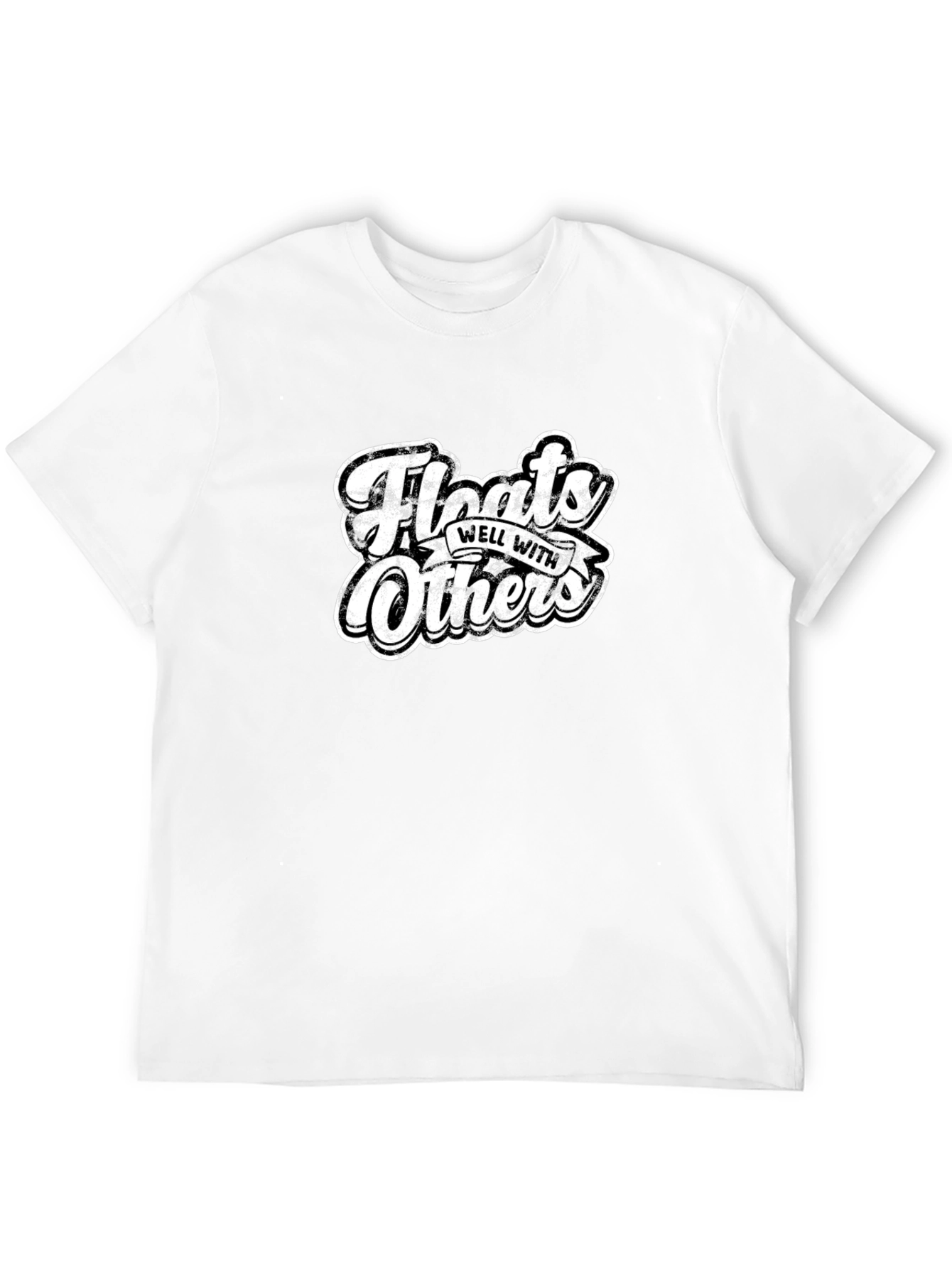 Floats Well with Others Black Graphic Tee