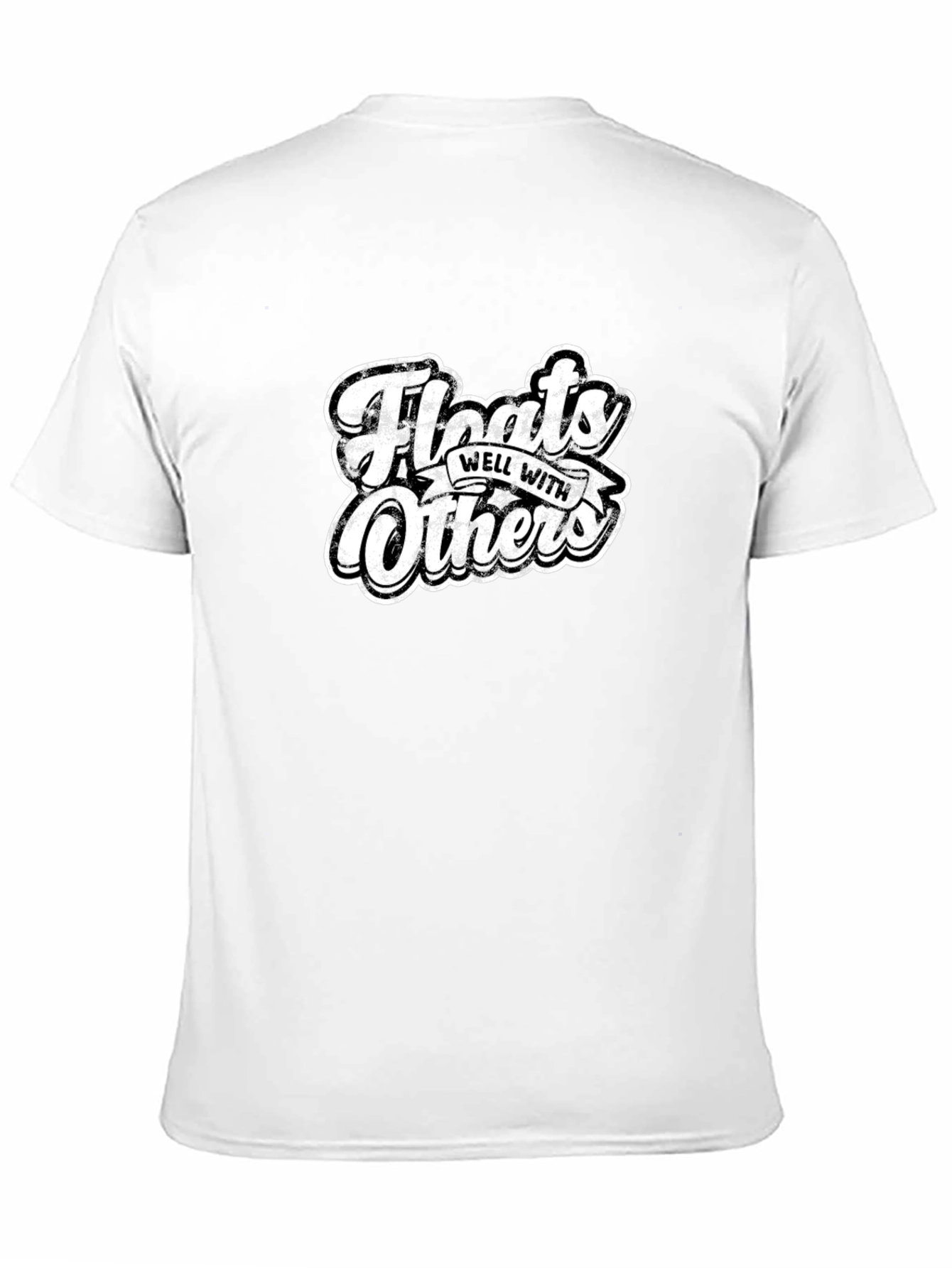 Floats Well with Others Black Graphic Tee