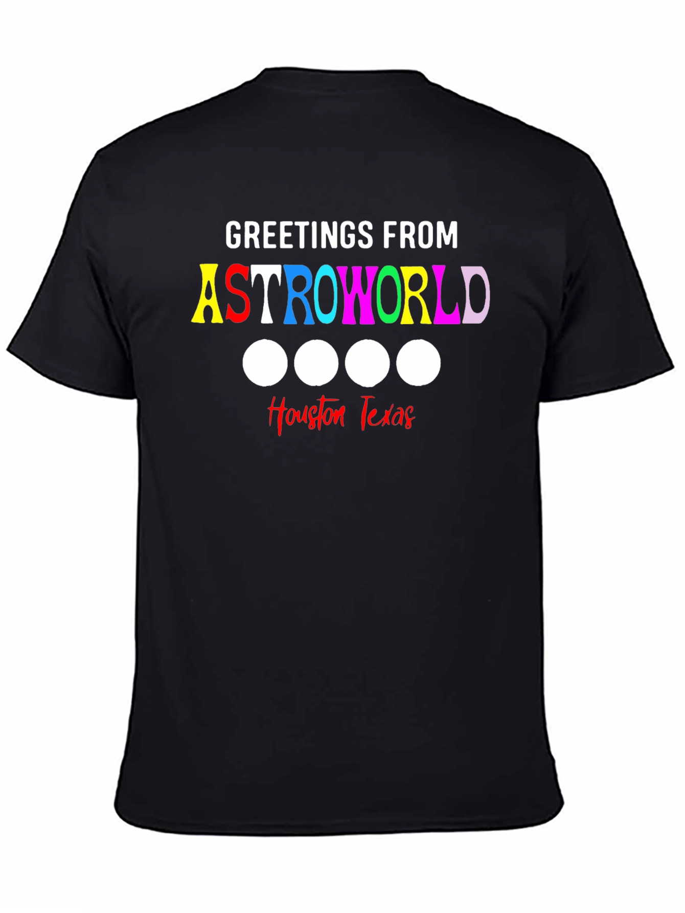 Astroworld Houston Texas Black Graphic Tee