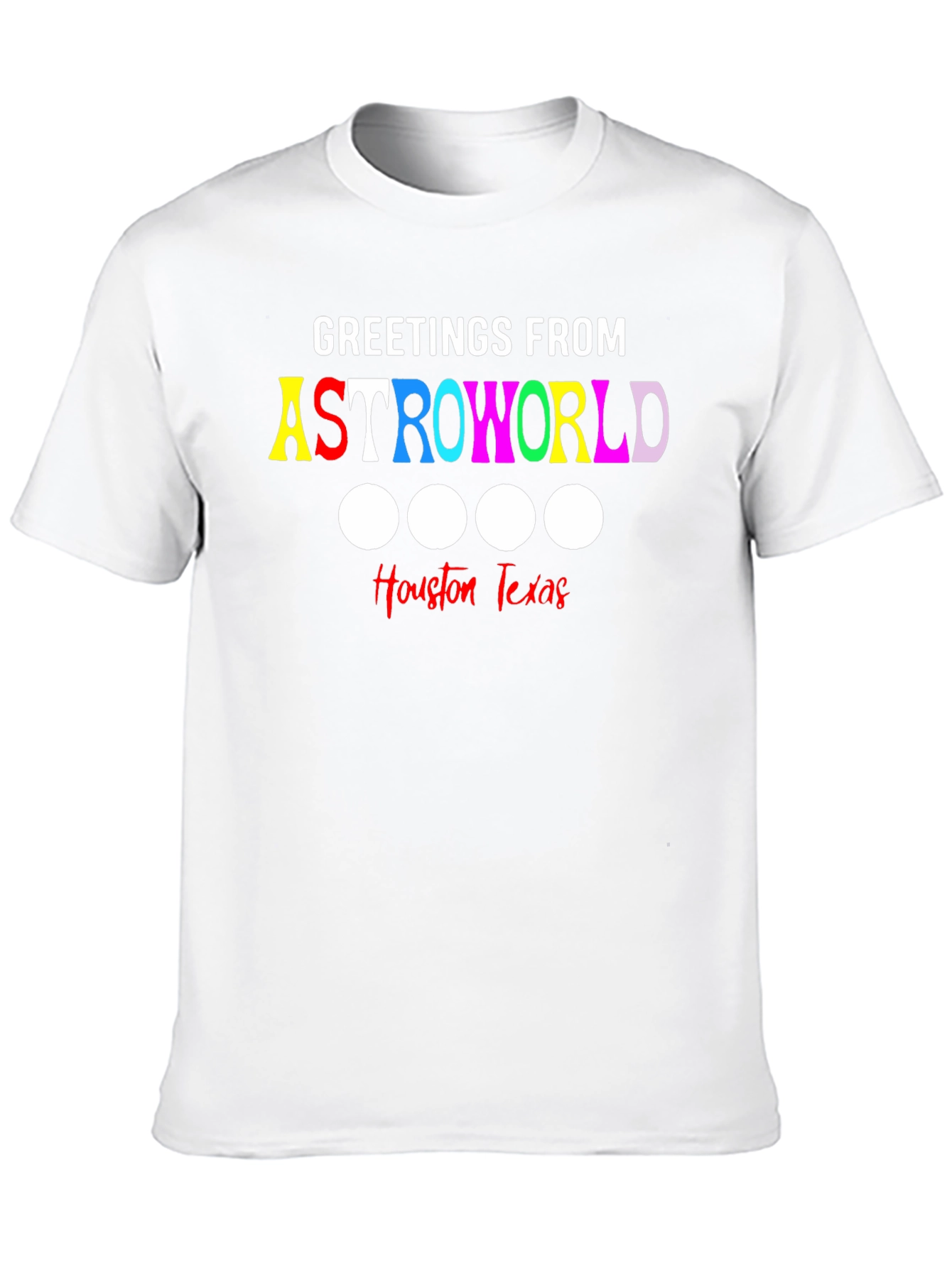 Astroworld Houston Texas Black Graphic Tee