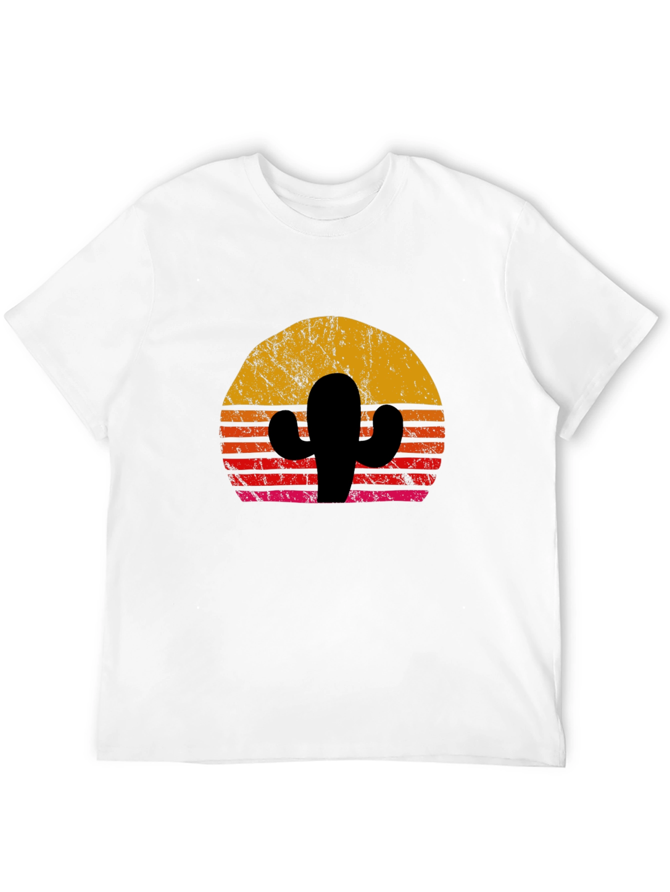 Retro Cactus Sunset Graphic Tee