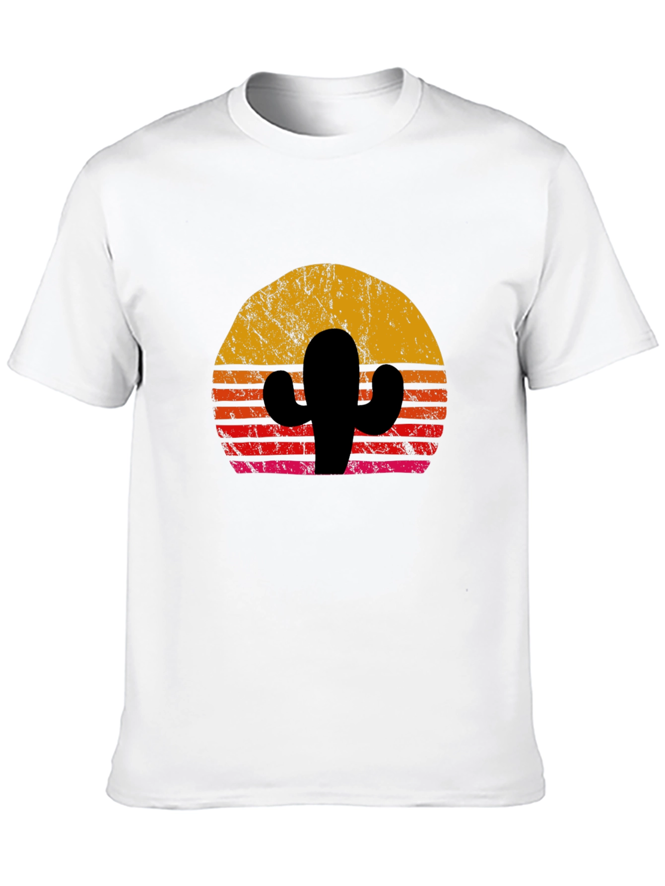 Retro Cactus Sunset Graphic Tee