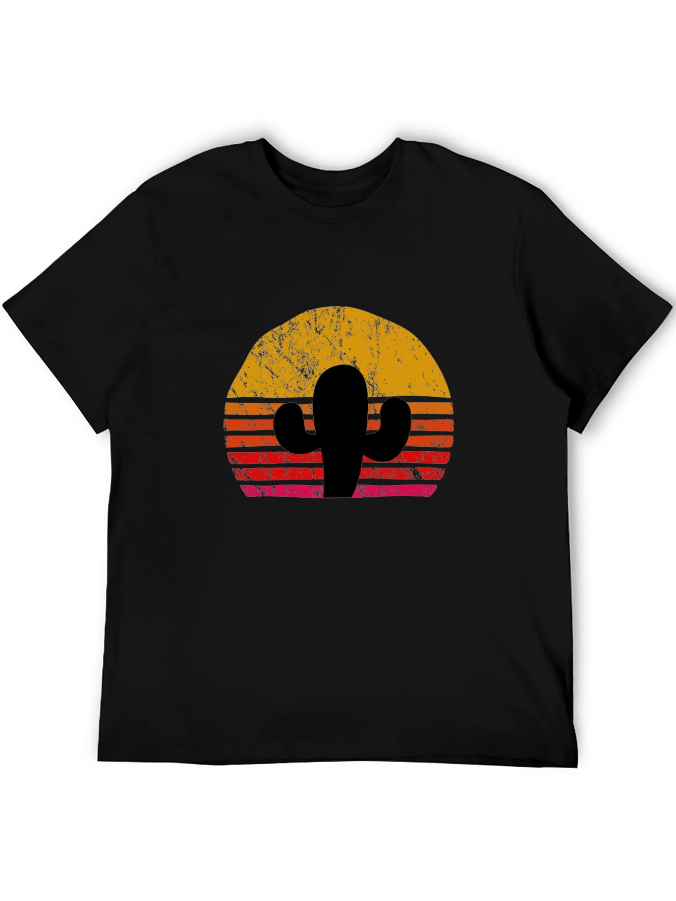 Retro Cactus Sunset Graphic Tee