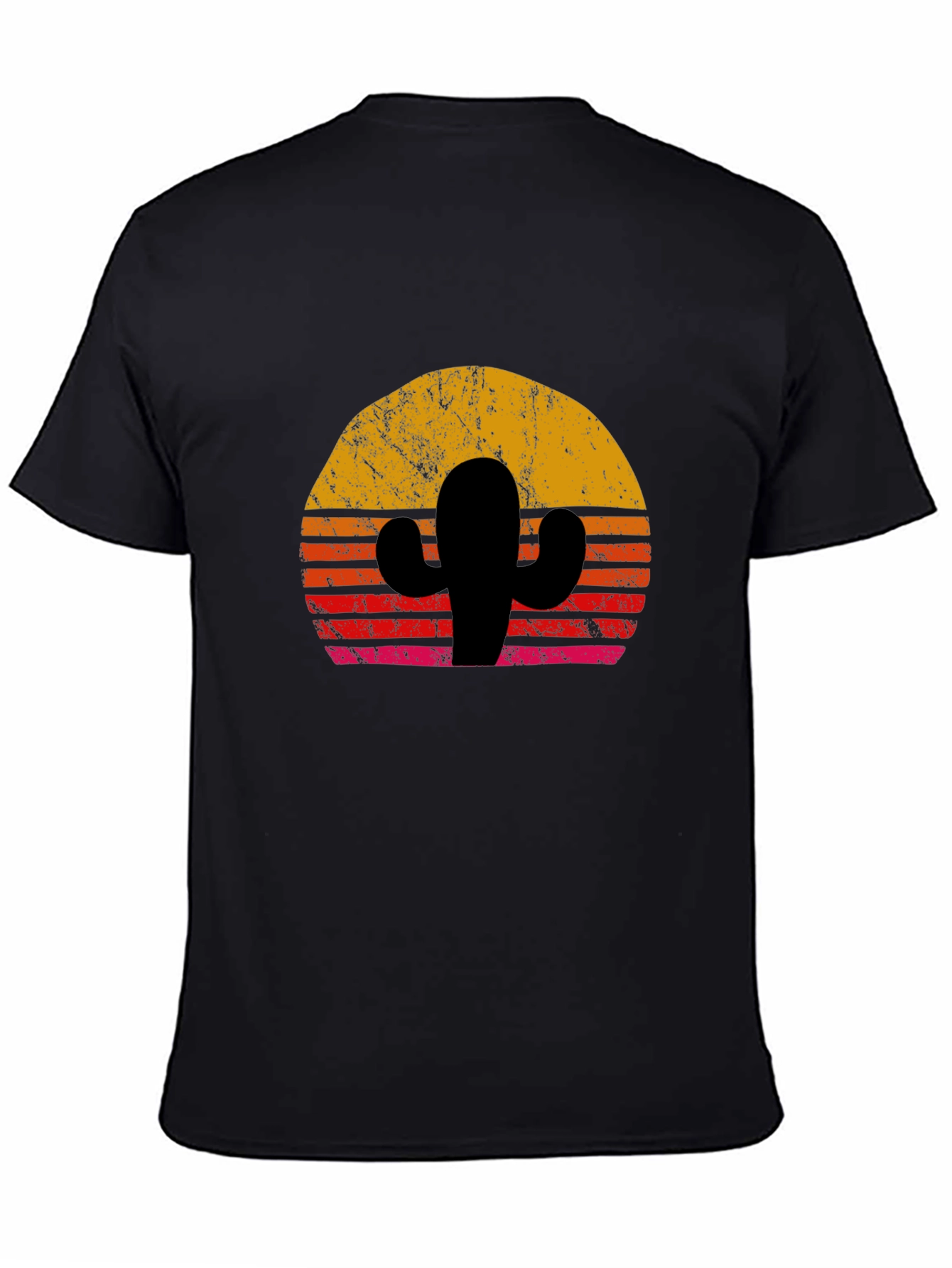 Retro Cactus Sunset Graphic Tee