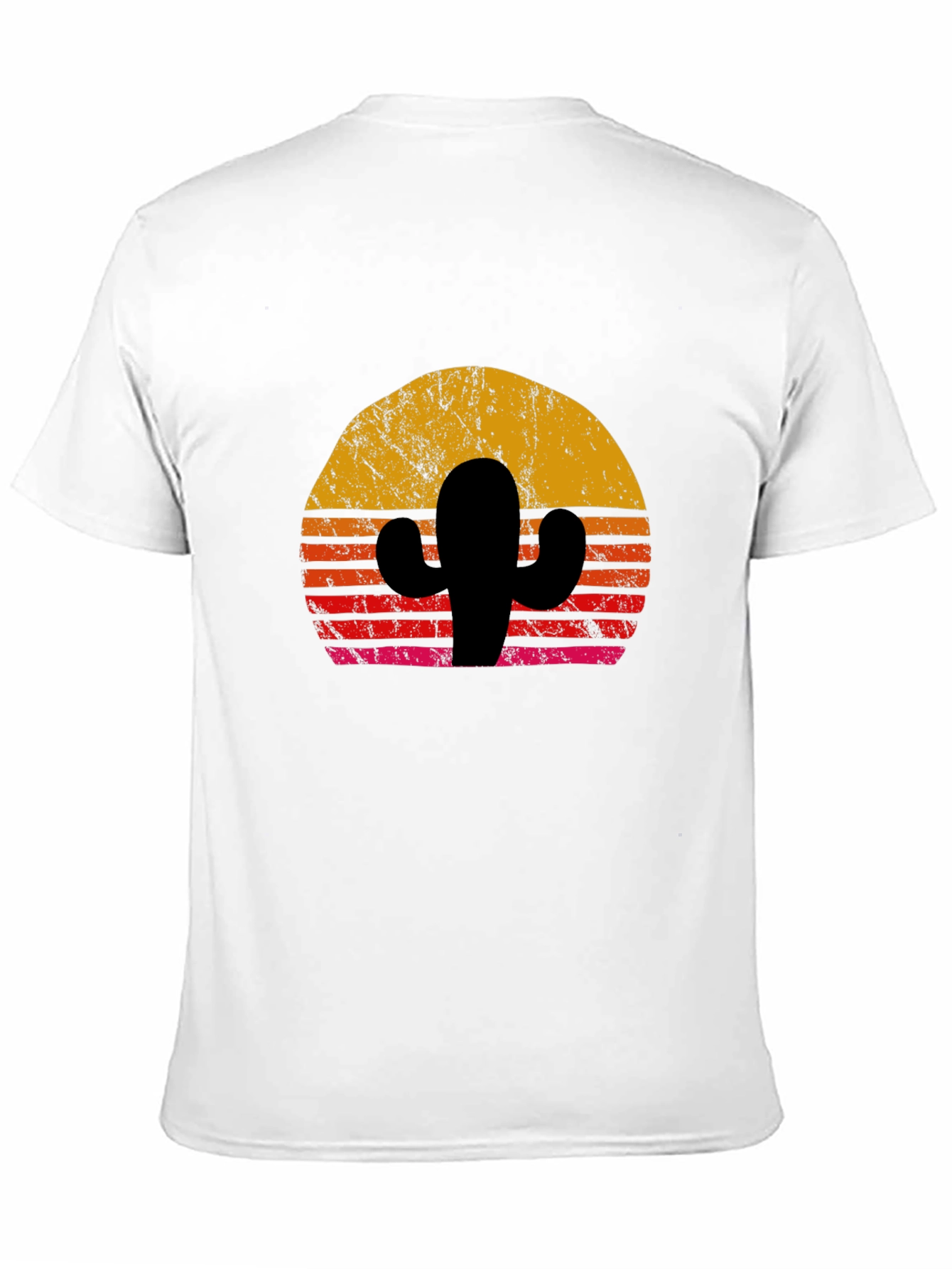 Retro Cactus Sunset Graphic Tee