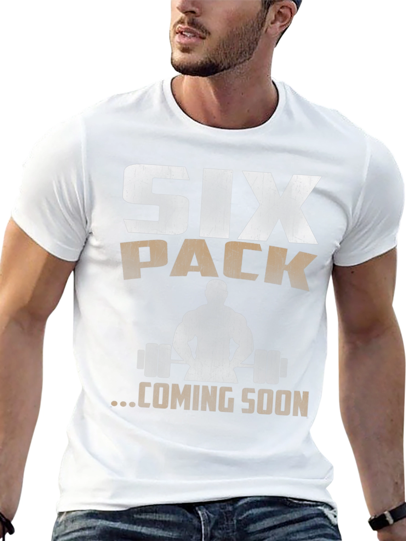Six Pack Coming Soon Mens T-Shirt Gym Motivation