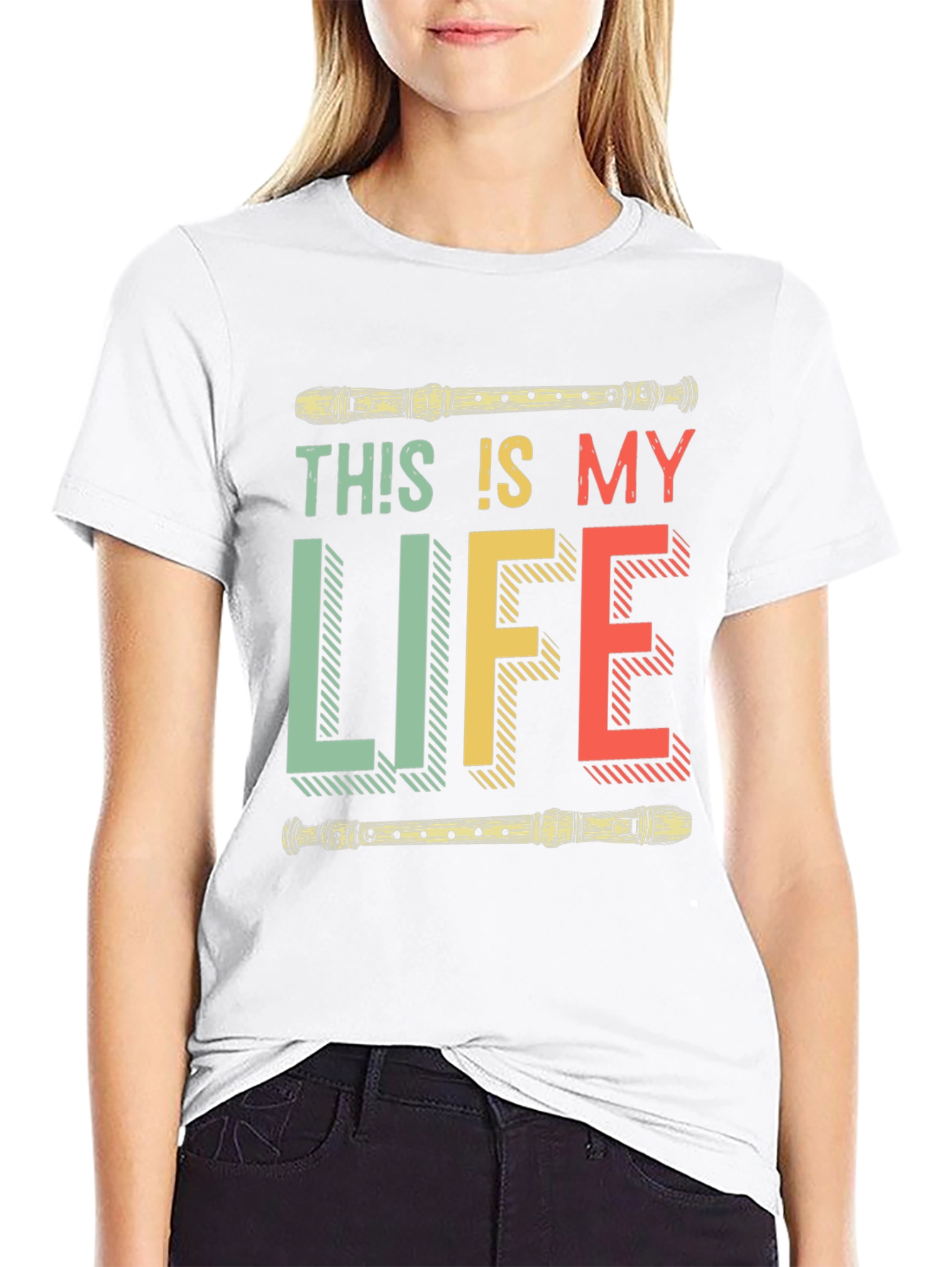 This Is My Life Flute Player T-Shirt