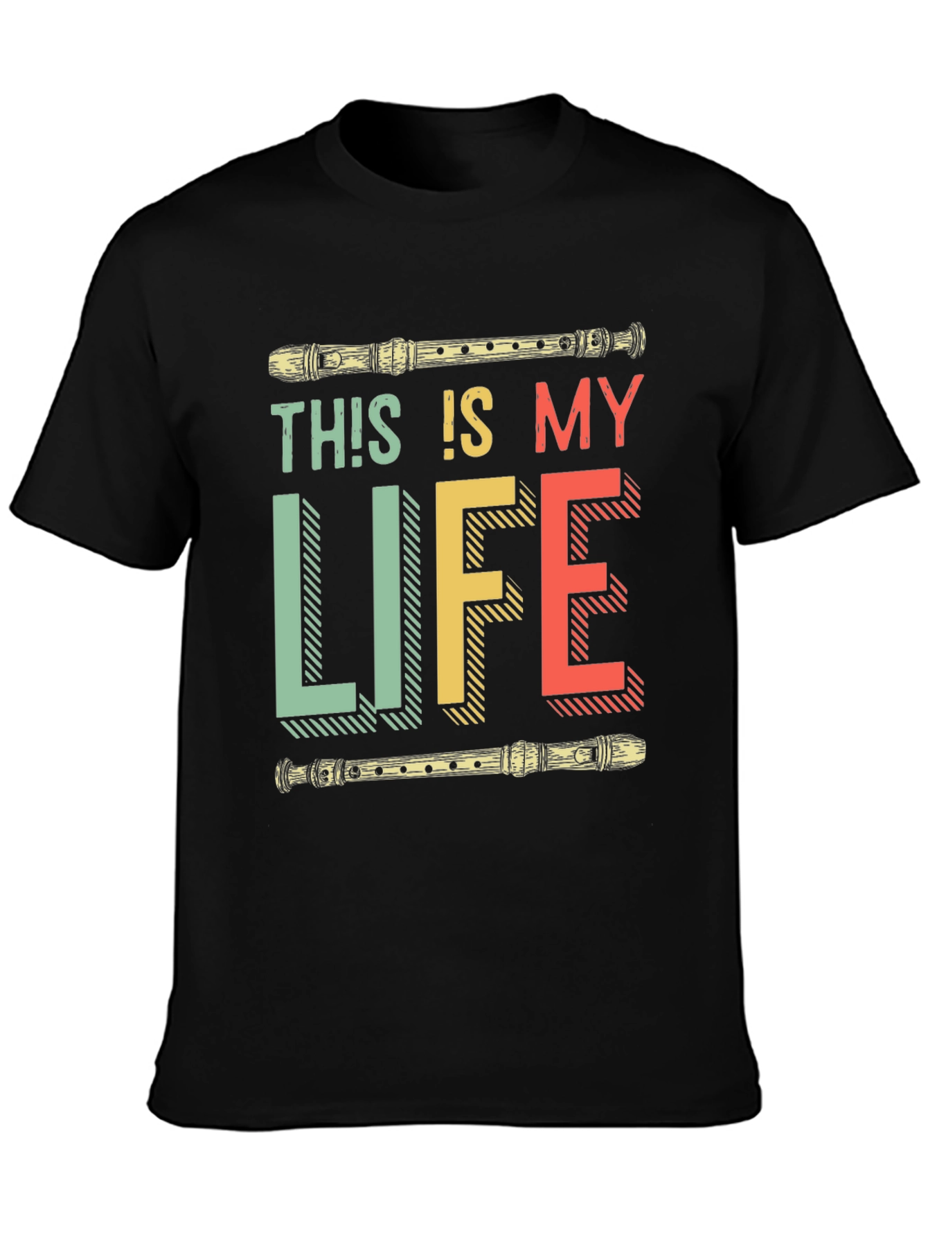 This Is My Life Flute Player T-Shirt